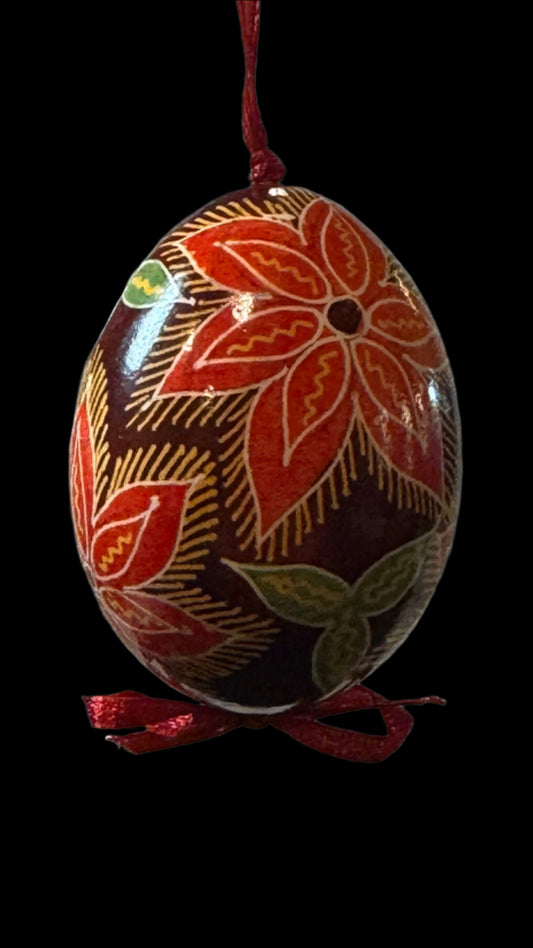 Hand-painted Ukrainian chicken Pysanka #6