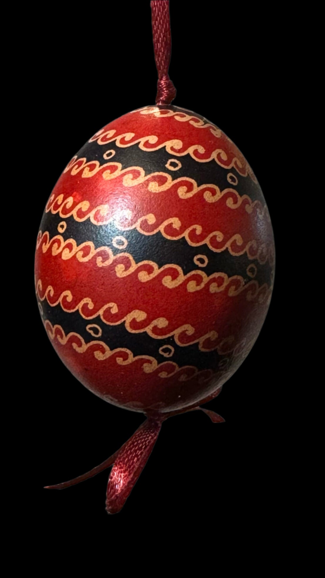 Hand-painted Ukrainian chicken Pysanka #13