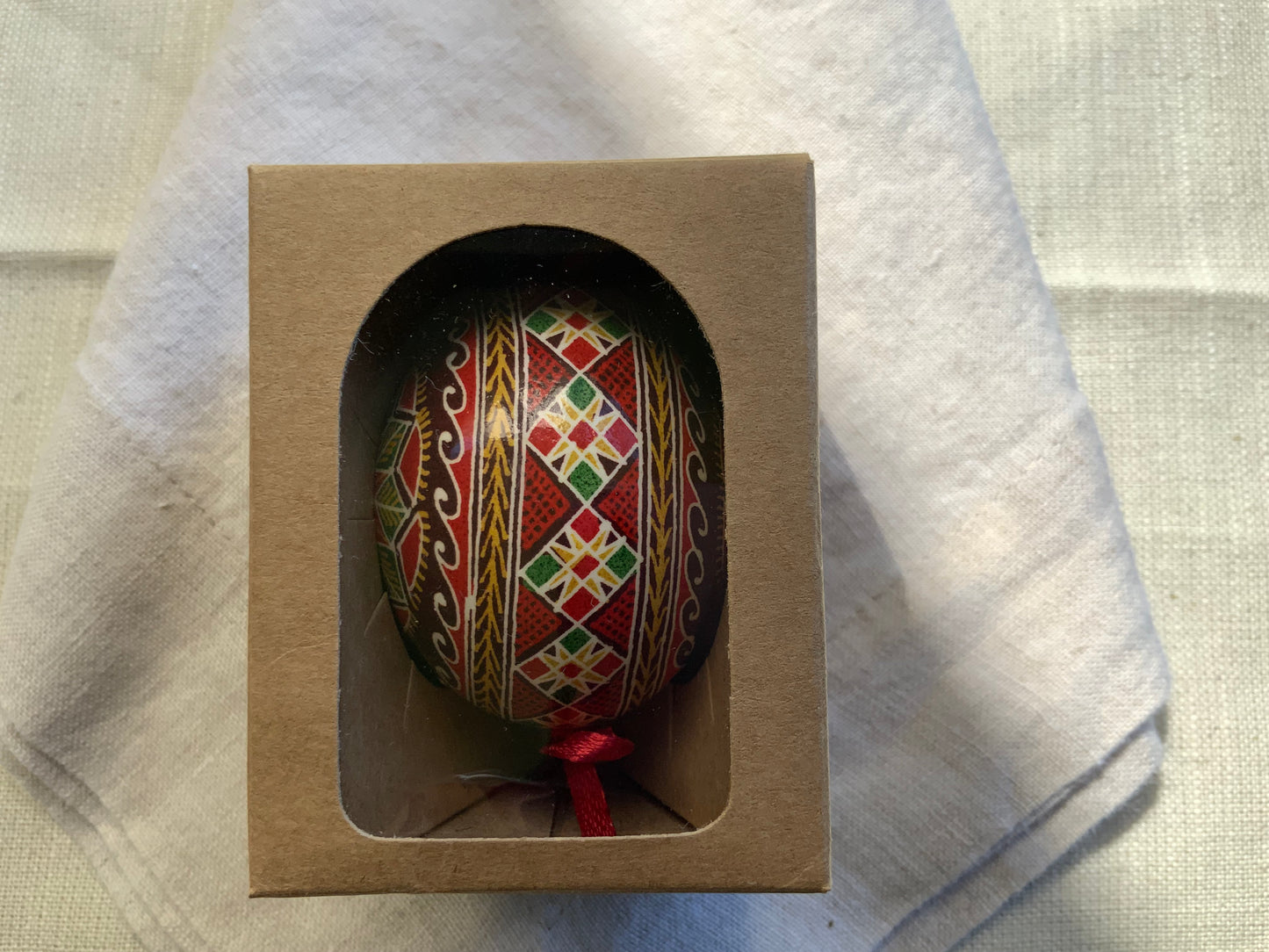 Hand-painted Ukrainian chicken Pysanka #4