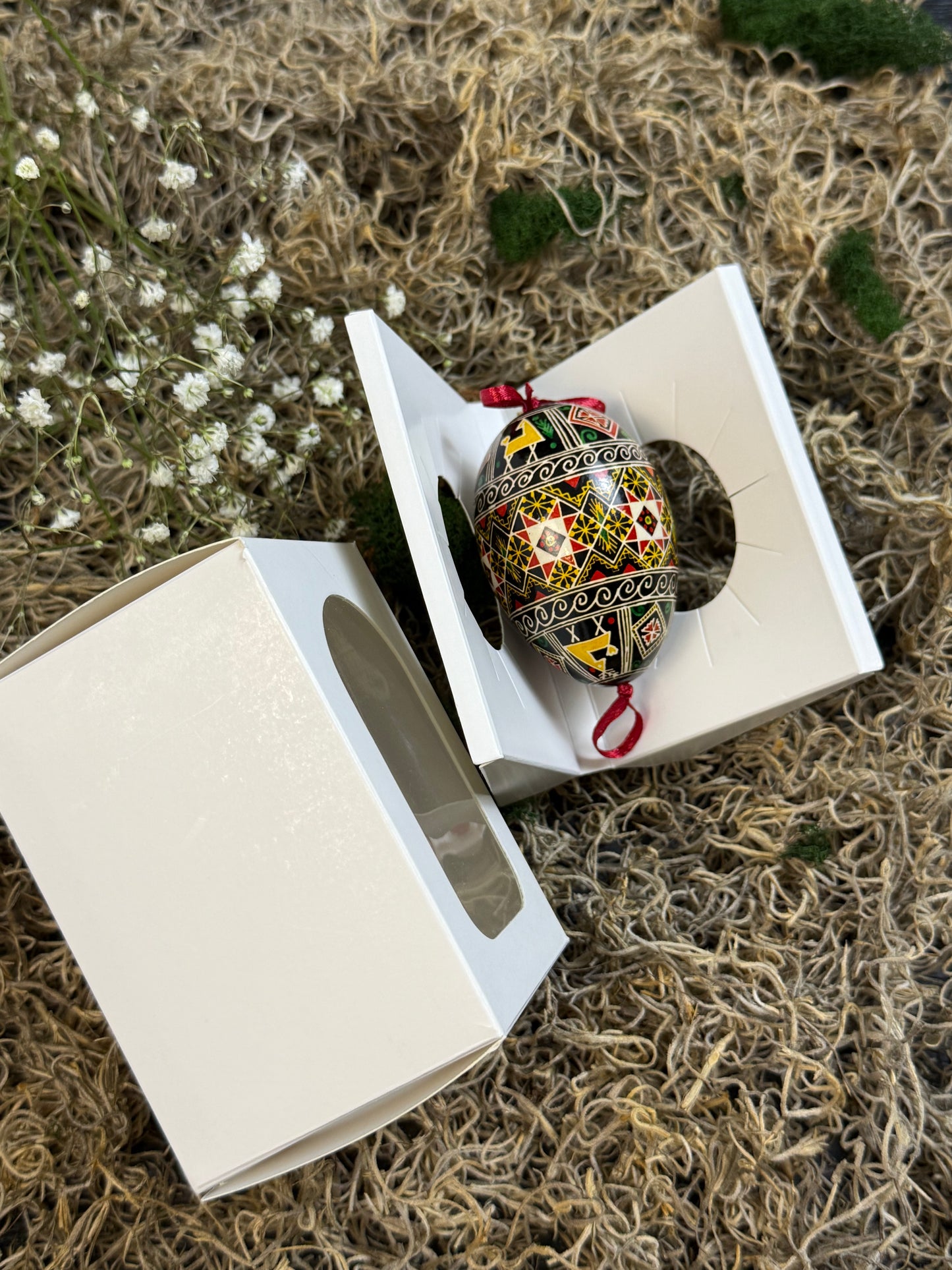 Museum-Quality Goose Egg Pysanka - Hand-Painted Ukrainian Easter Egg # 2