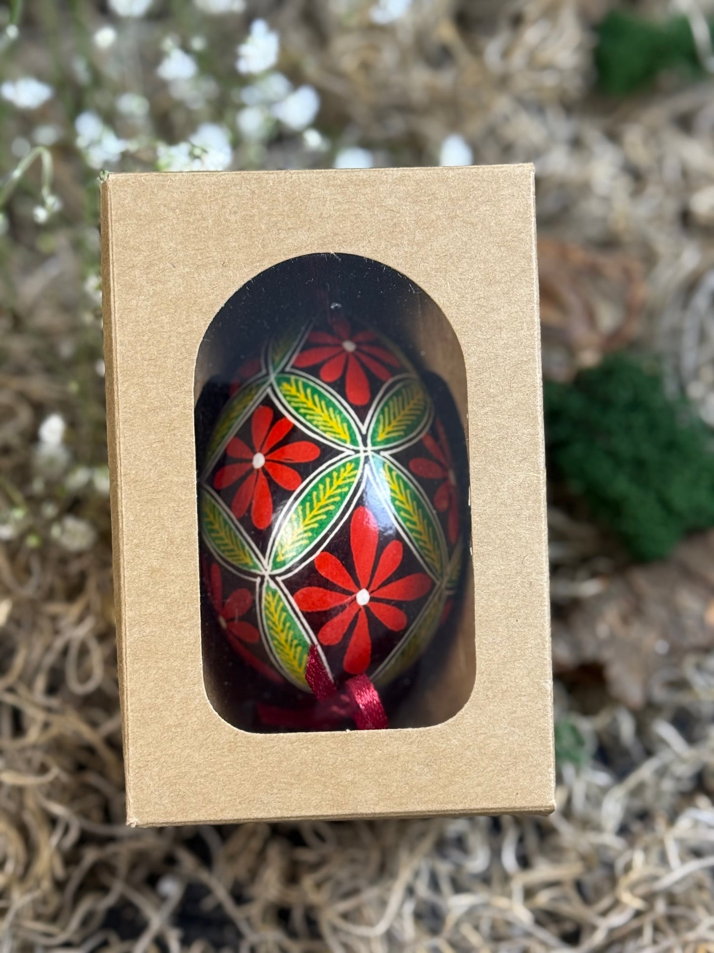 Museum-Quality Goose Egg Pysanka - Hand-Painted Ukrainian Easter Egg # 3