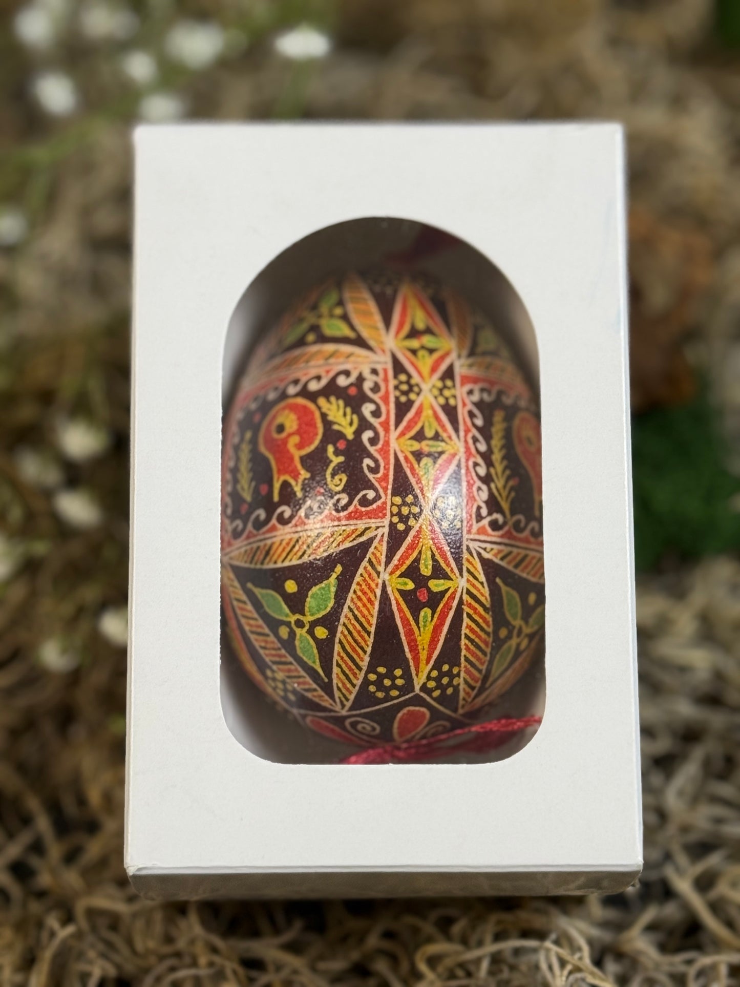 Handmade Goose Egg Pysanka - Custom Ukrainian Easter Egg - Heirloom Art Piece # 4