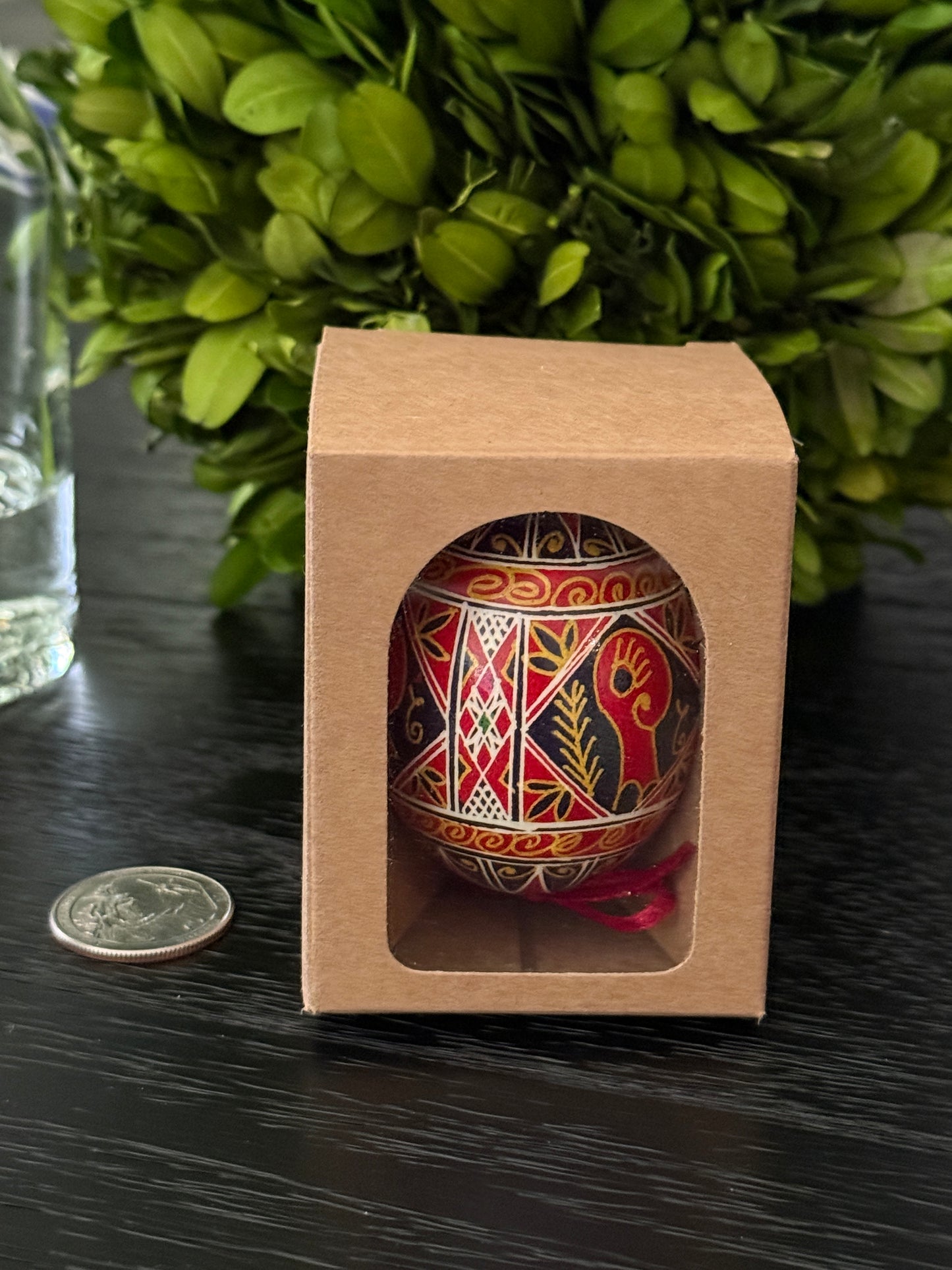 Hand-painted Ukrainian chicken Pysanka #7