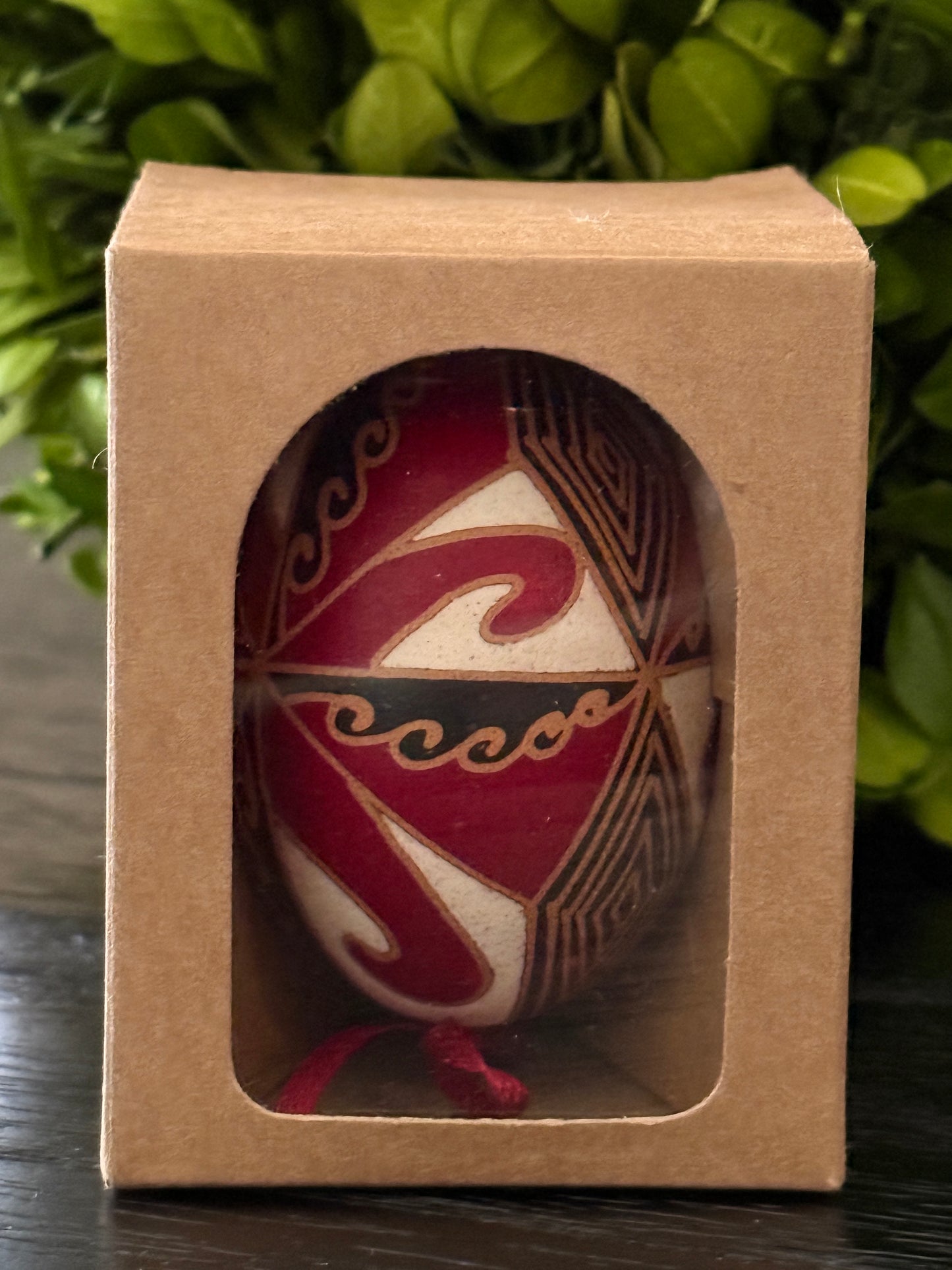 Hand-painted Ukrainian chicken Pysanka #20