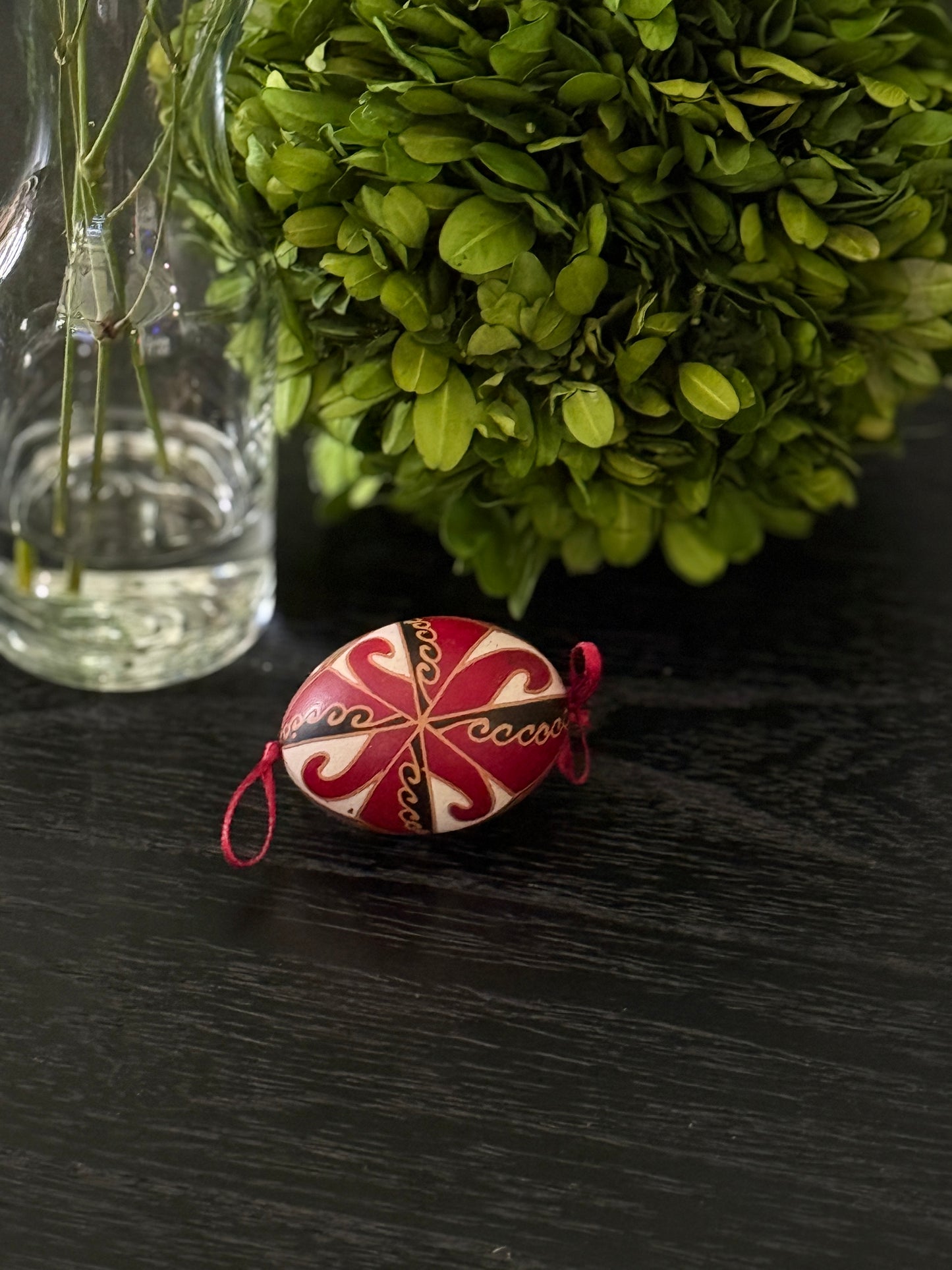 Hand-painted Ukrainian chicken Pysanka #20