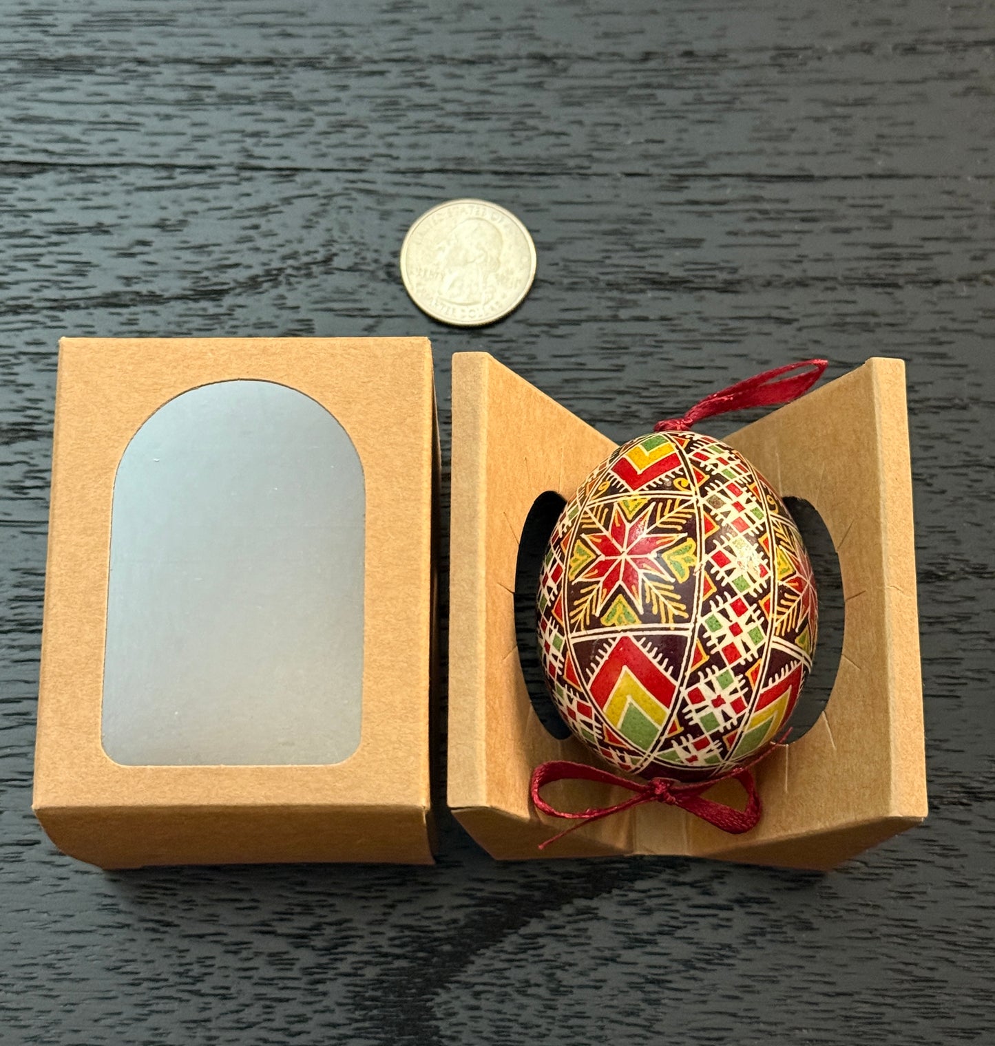 Hand-painted Ukrainian chicken Pysanka #5