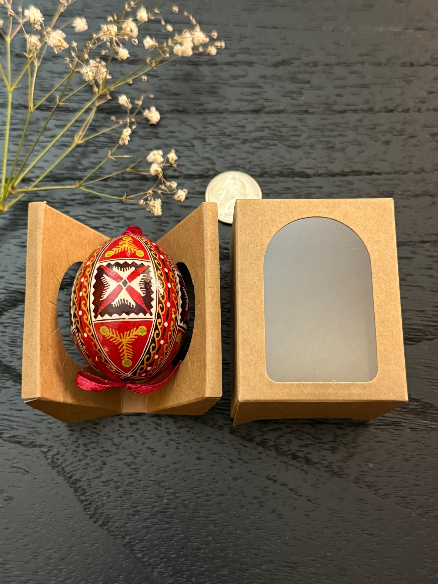 Hand-painted Ukrainian chicken Pysanka #0