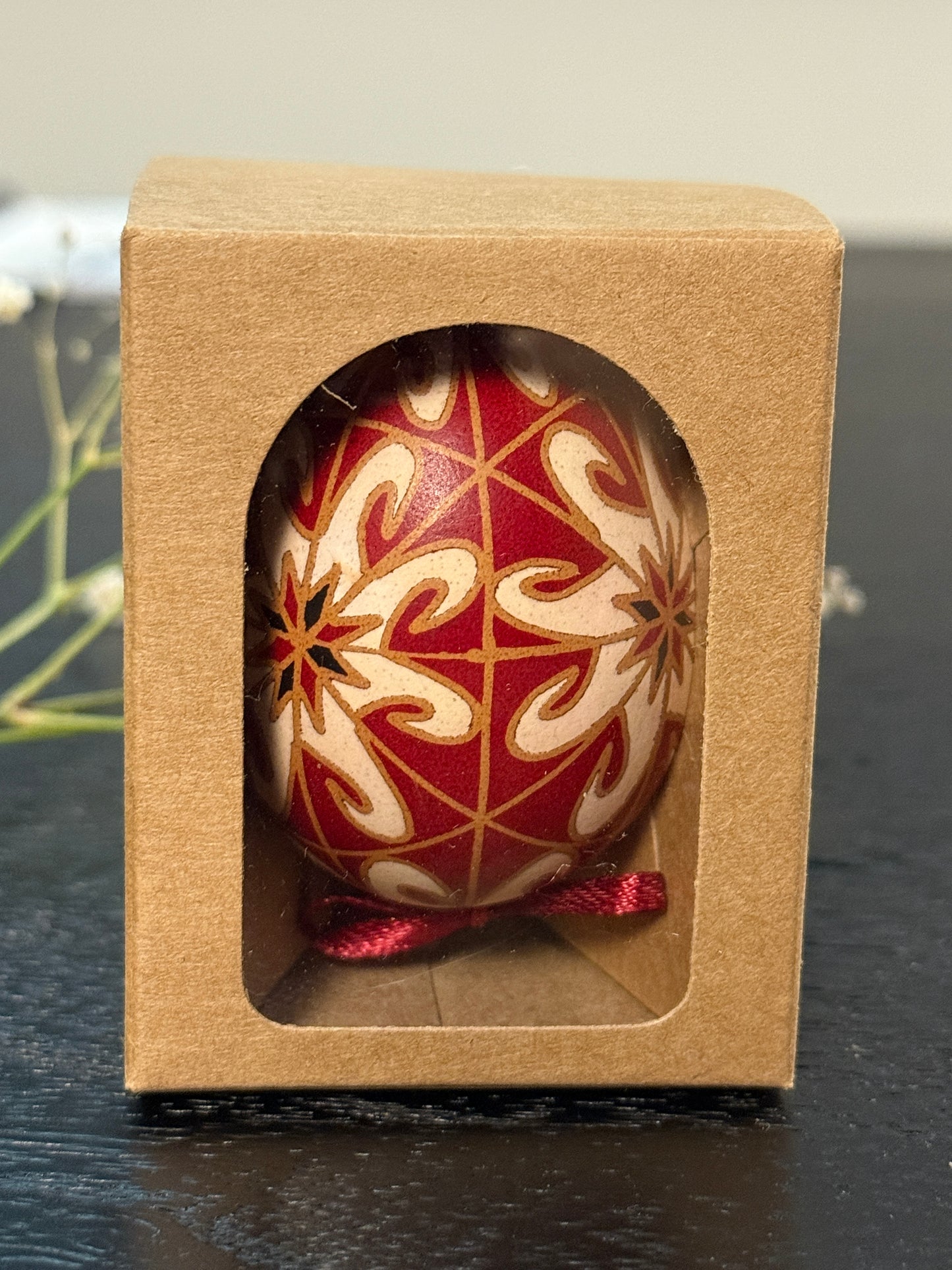 Hand-painted Ukrainian chicken Pysanka #15