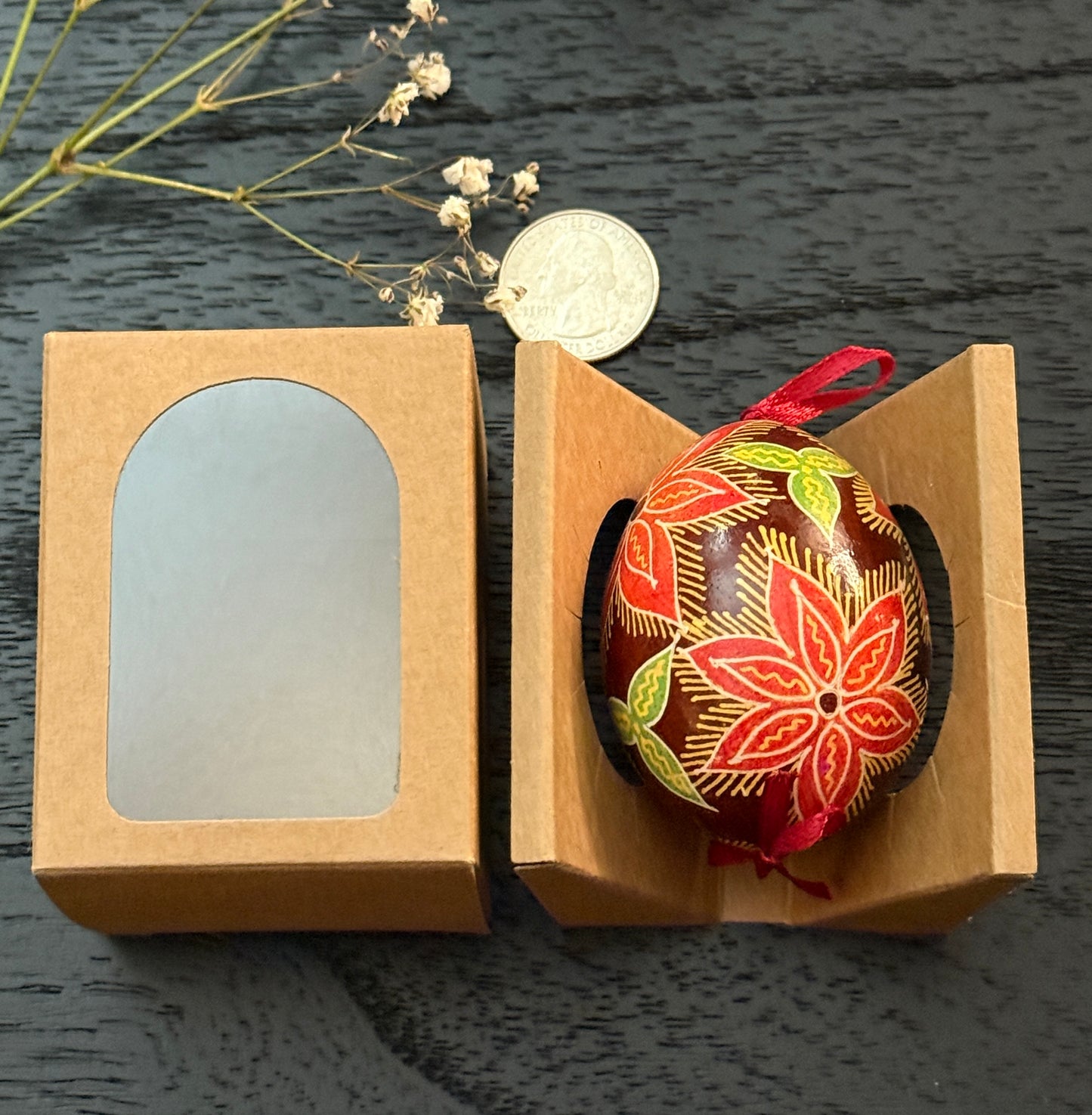 Hand-painted Ukrainian chicken Pysanka #6