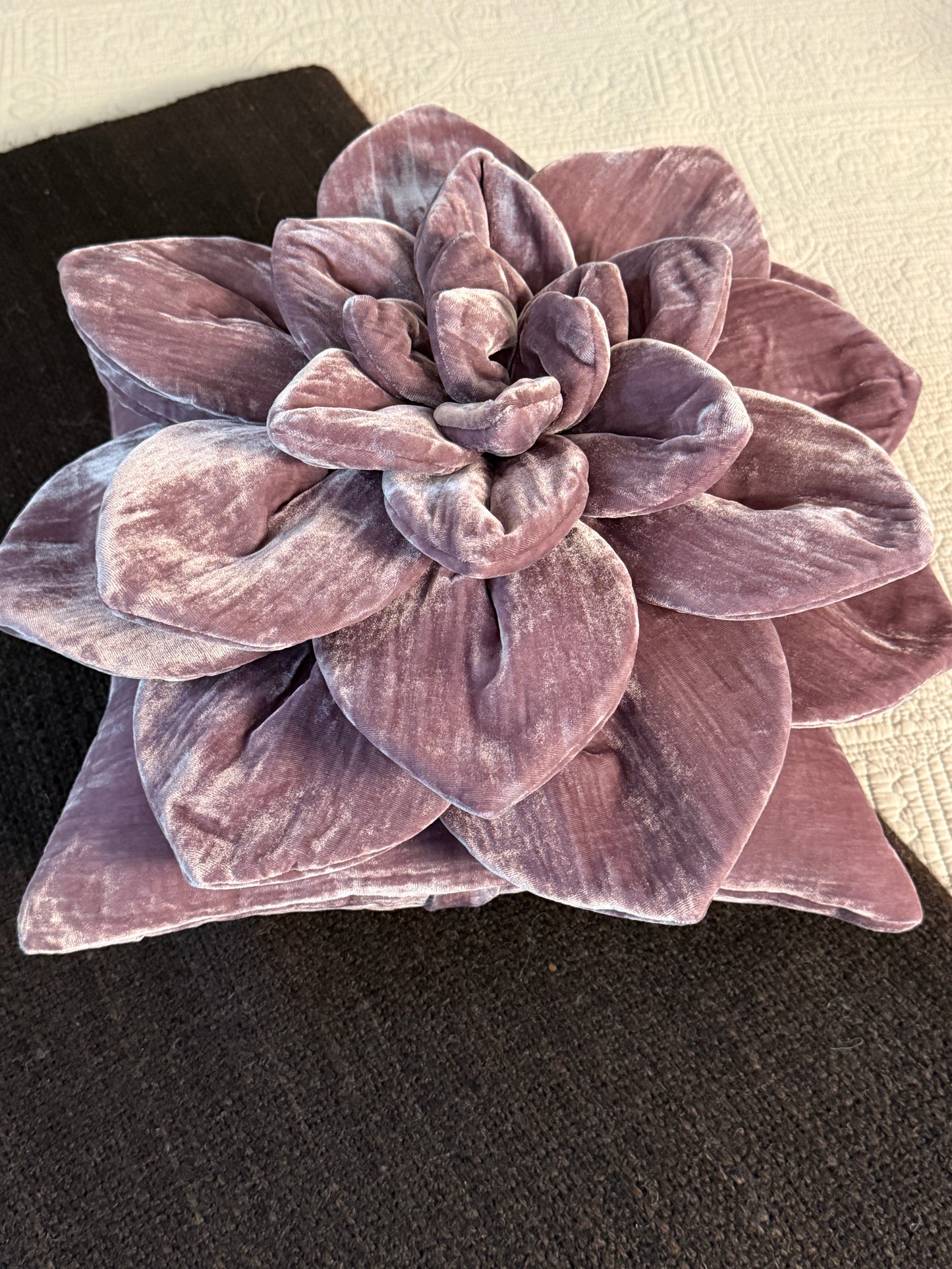 Purple Flower Pillow #1