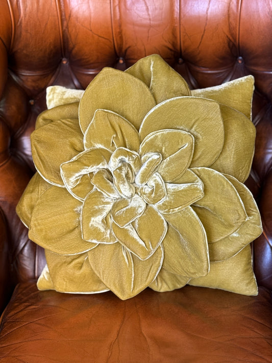Light green Flower Pillow #1