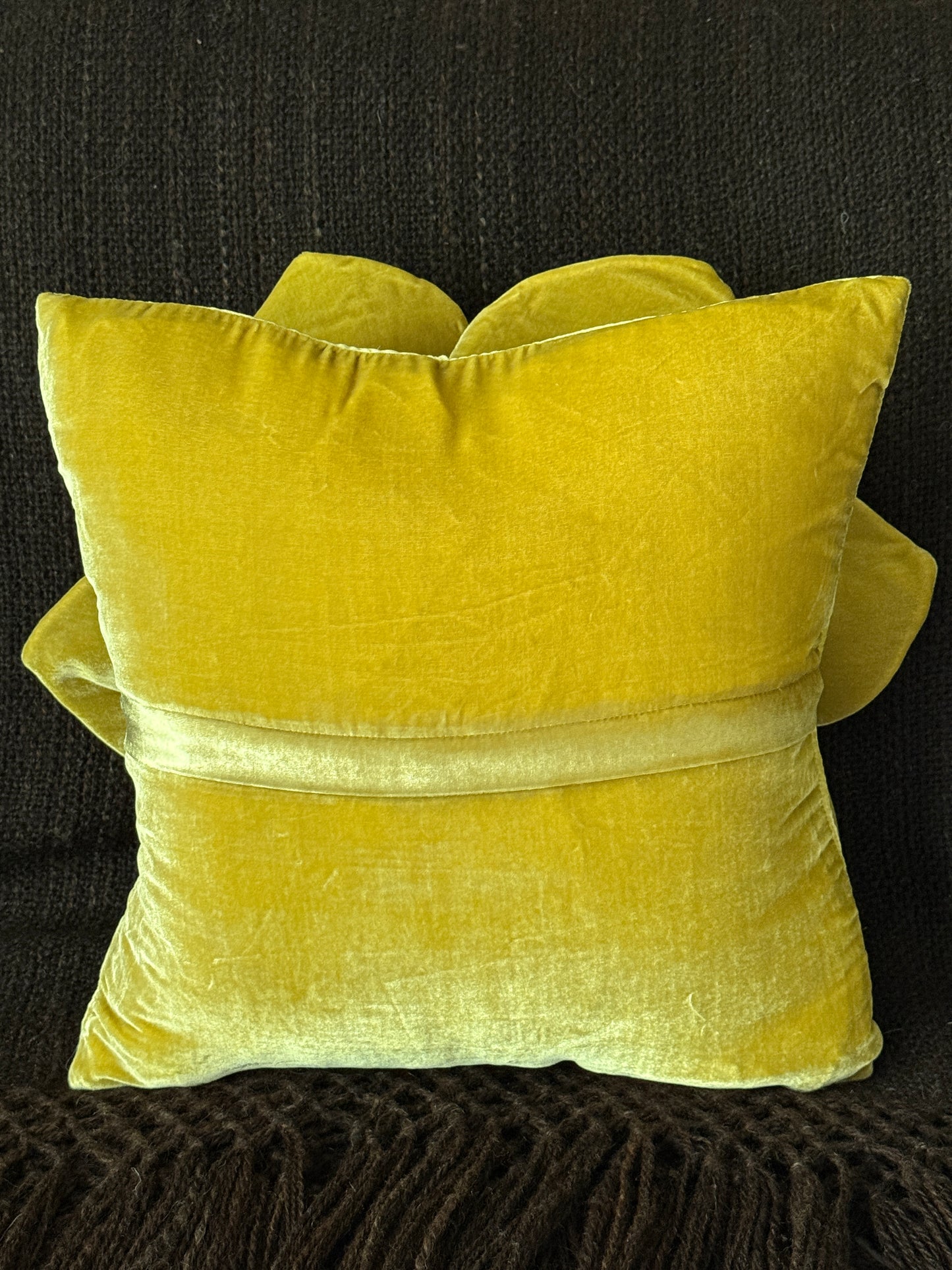 Light green Flower Pillow #1