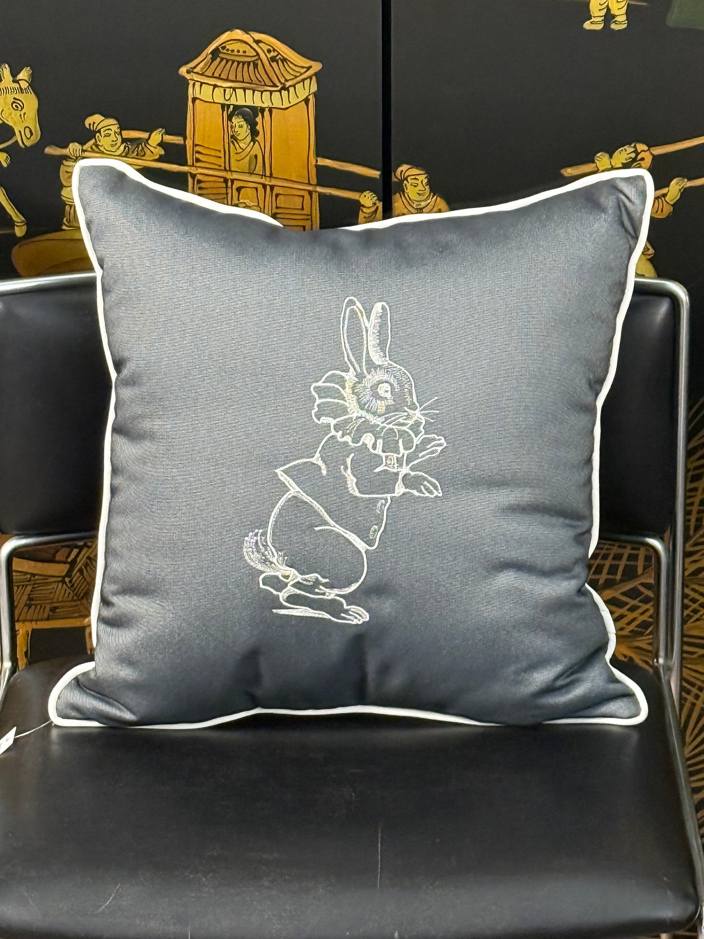 Pillow with a bunny #1
