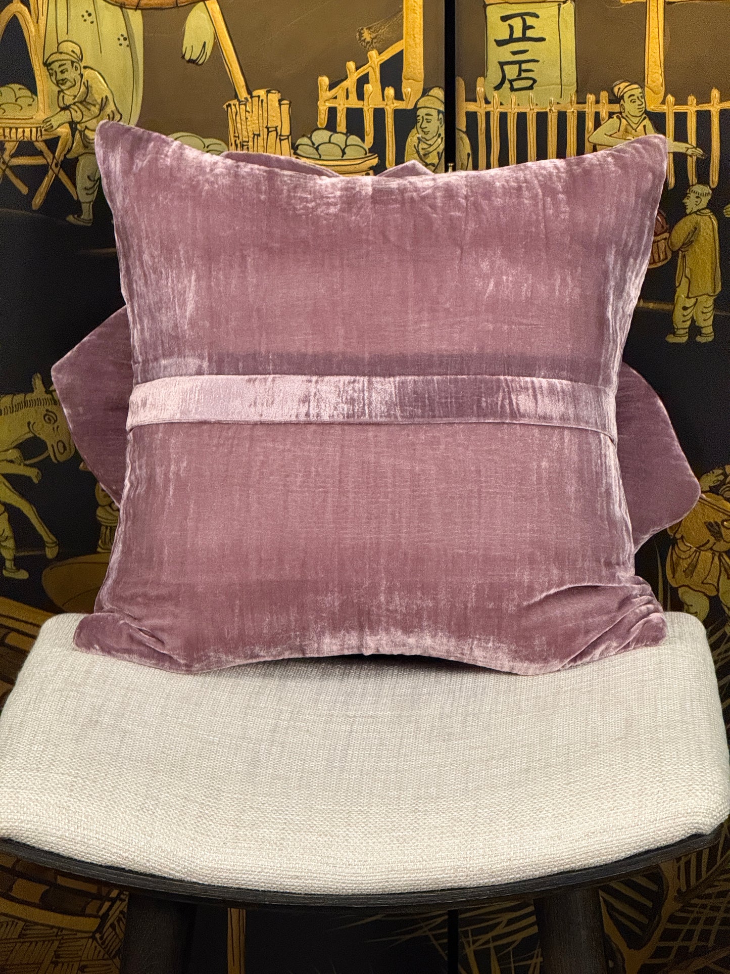 Purple Flower Pillow #1