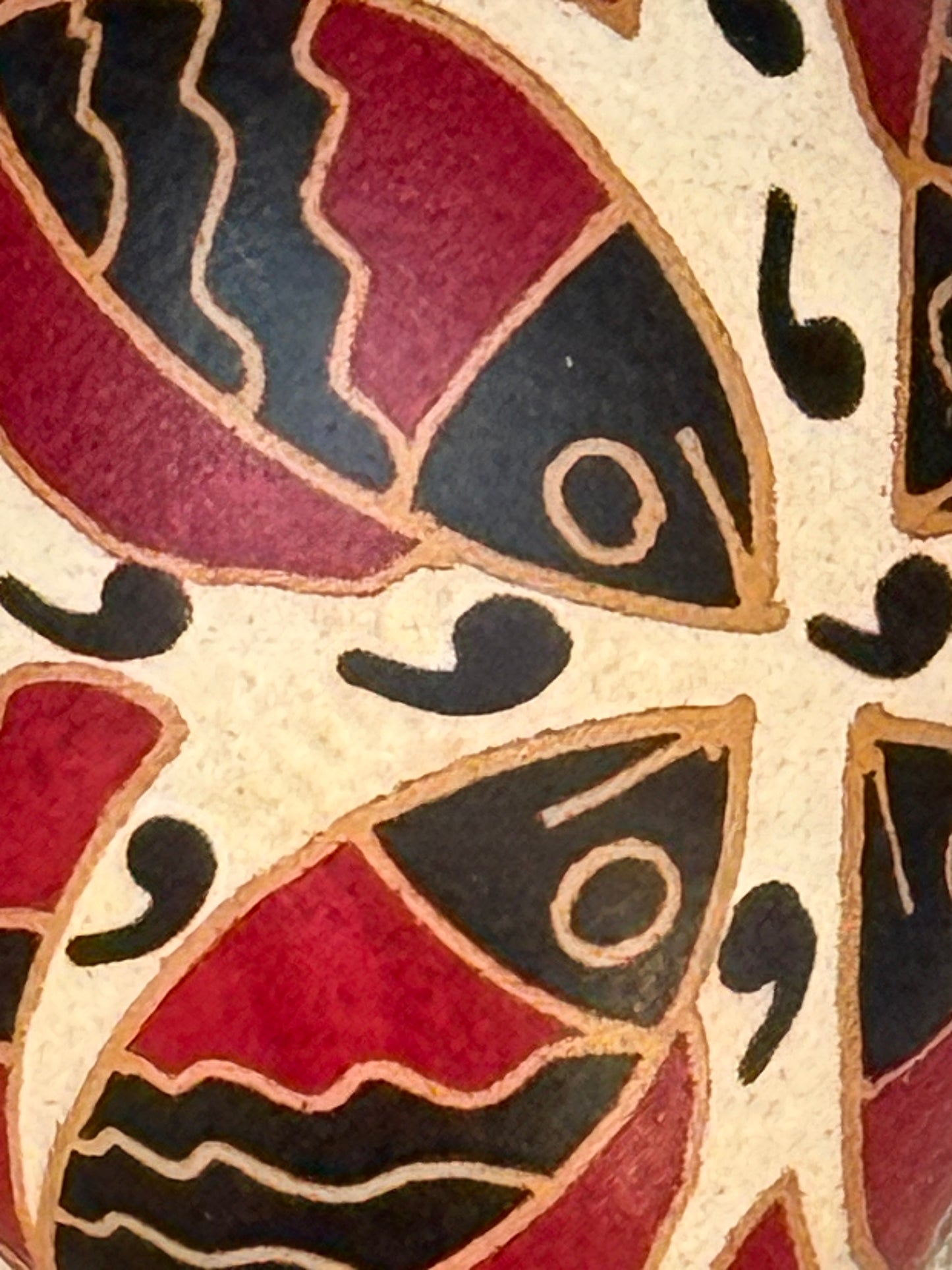 Hand-painted Ukrainian chicken Pysanka #17