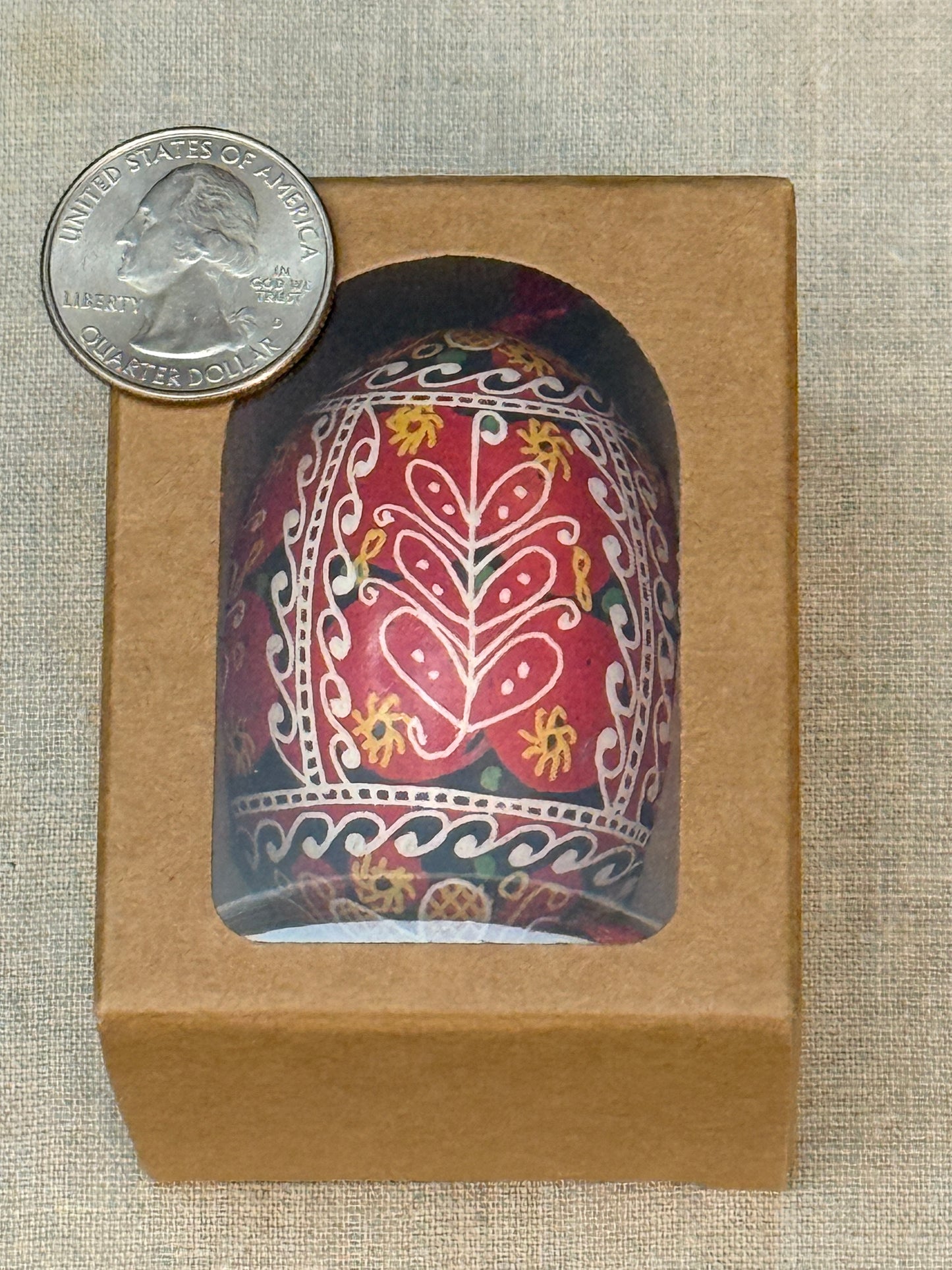Hand-painted Ukrainian chicken Pysanka #2