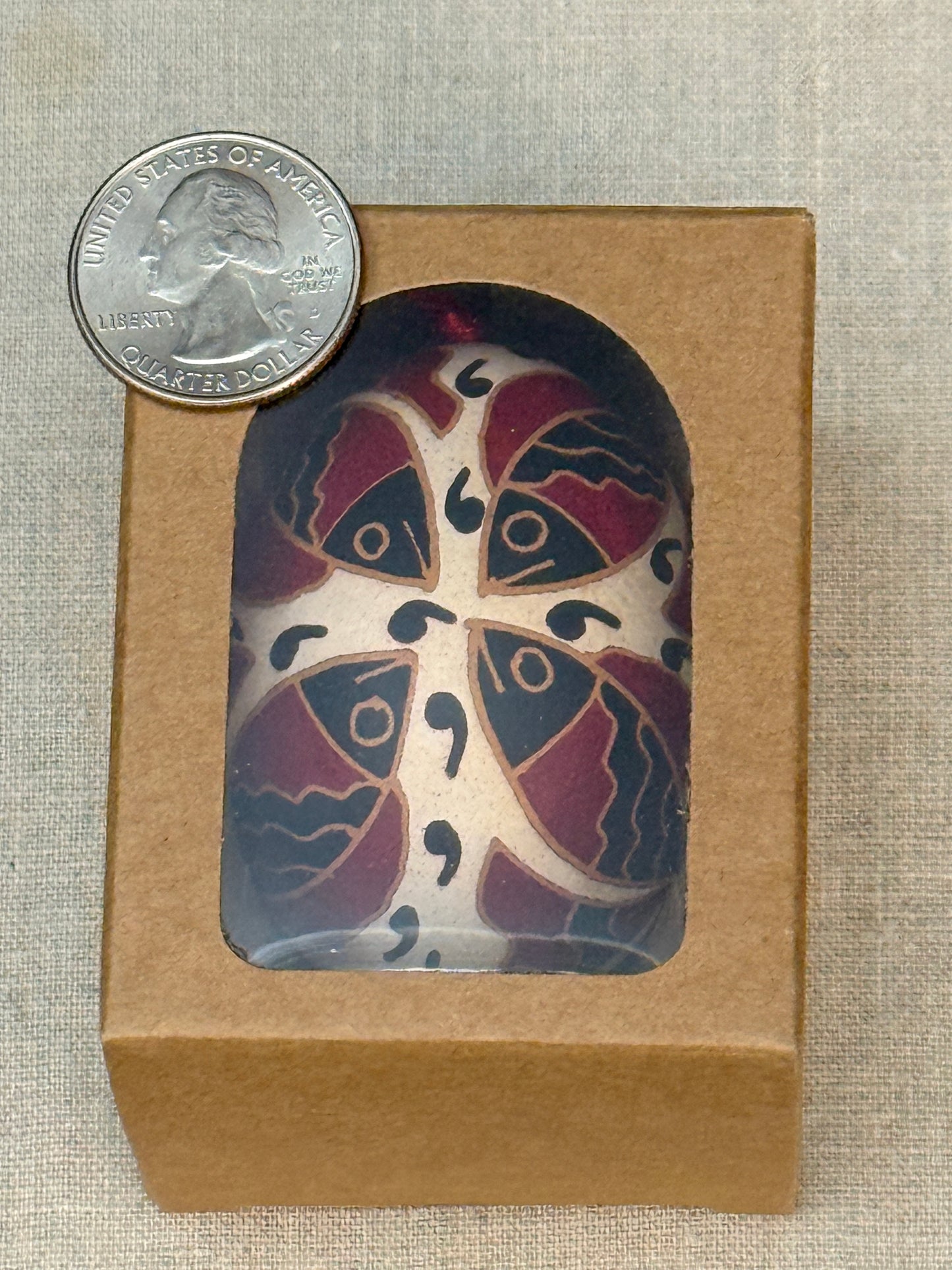 Hand-painted Ukrainian chicken Pysanka #17