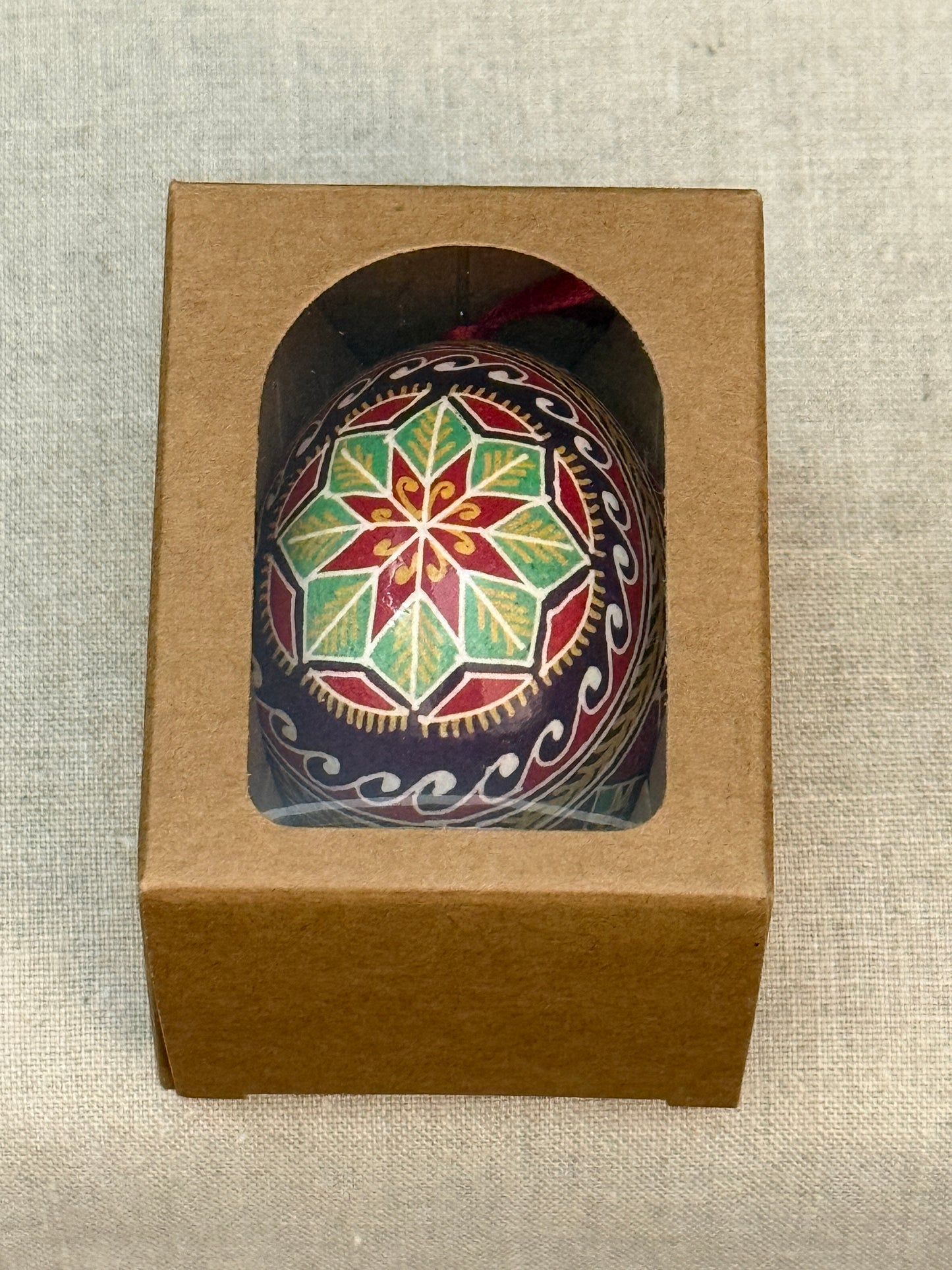Hand-painted Ukrainian chicken Pysanka #4