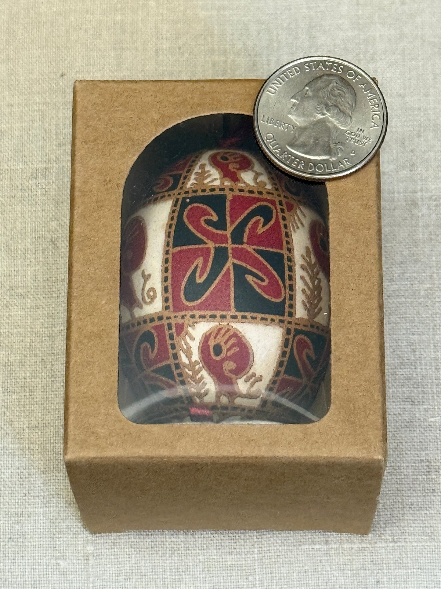 Hand-painted Ukrainian chicken Pysanka #16