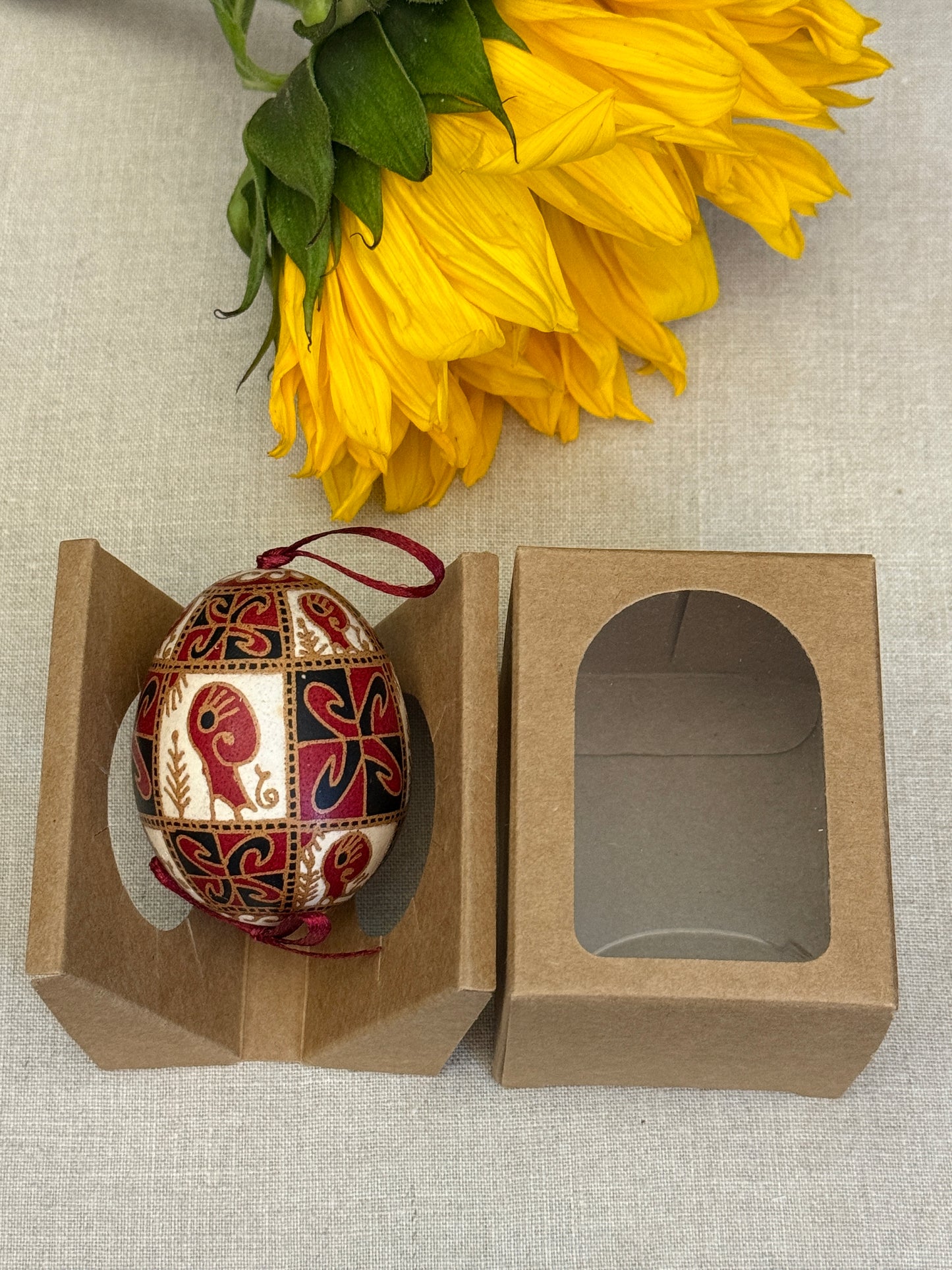 Hand-painted Ukrainian chicken Pysanka #16