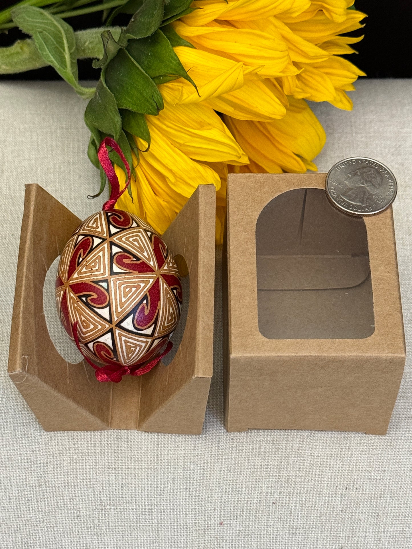 Hand-painted Ukrainian chicken Pysanka #24