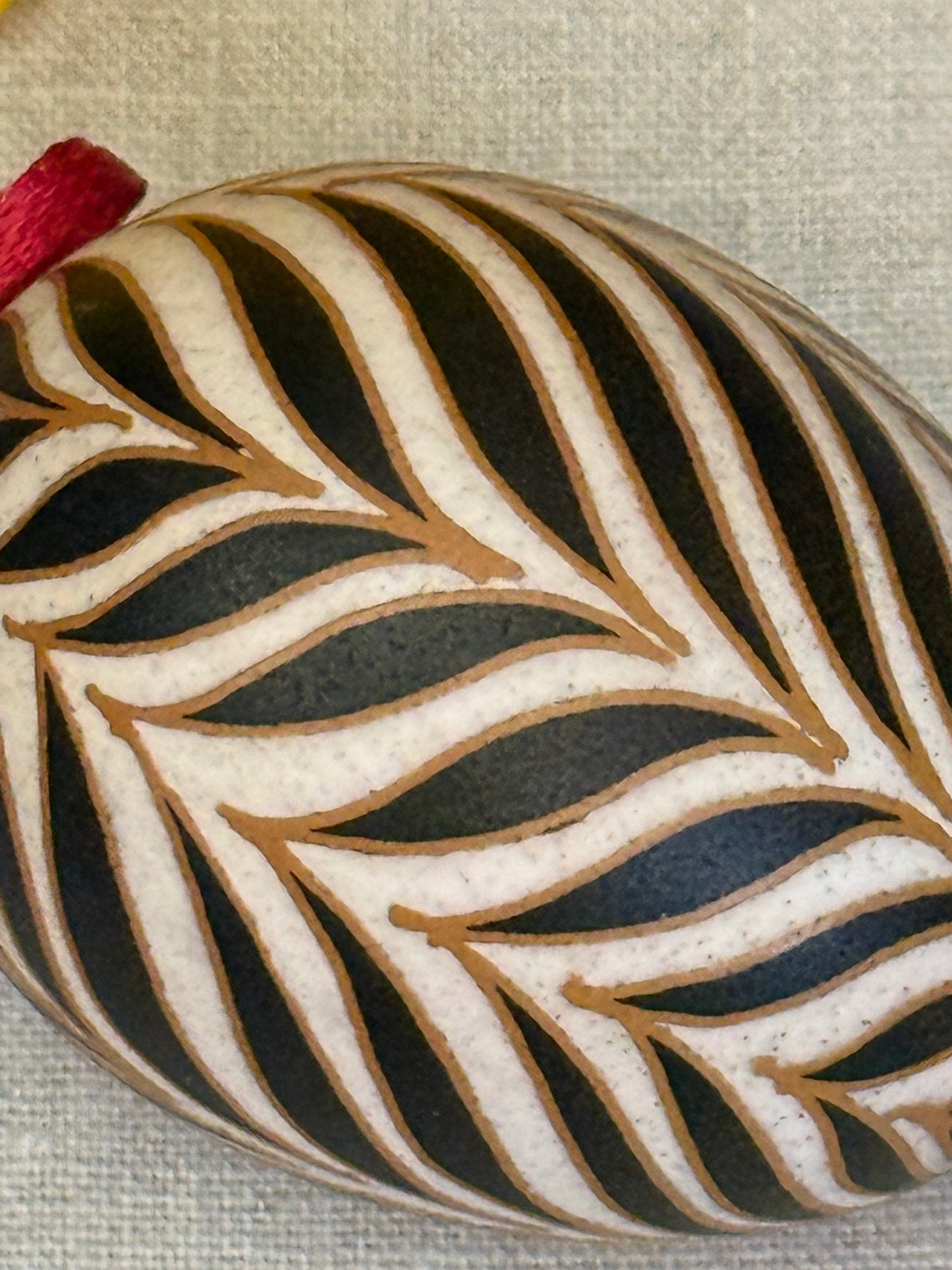 Hand-painted Ukrainian chicken Pysanka #30