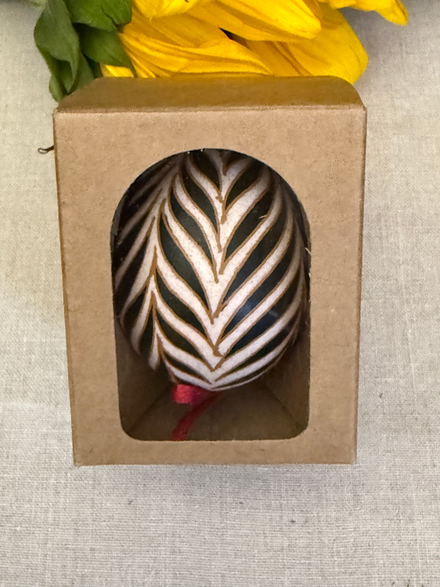Hand-painted Ukrainian chicken Pysanka #30
