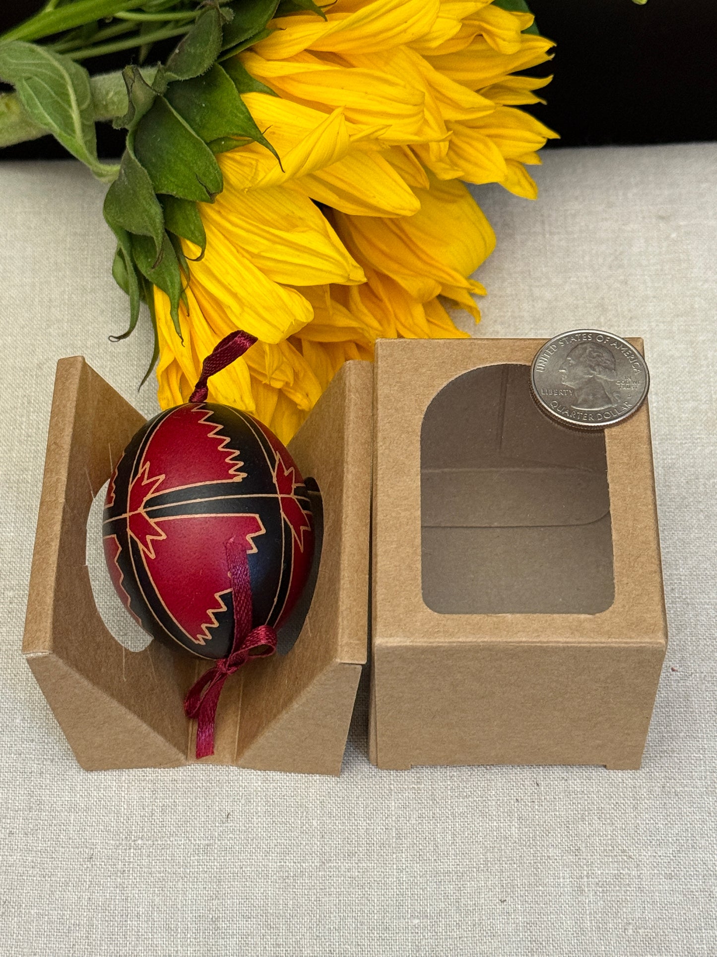 Hand-painted Ukrainian chicken Pysanka #29