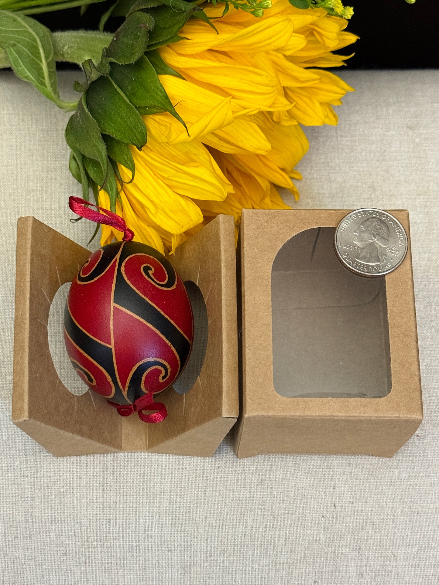 Hand-painted Ukrainian chicken Pysanka #12
