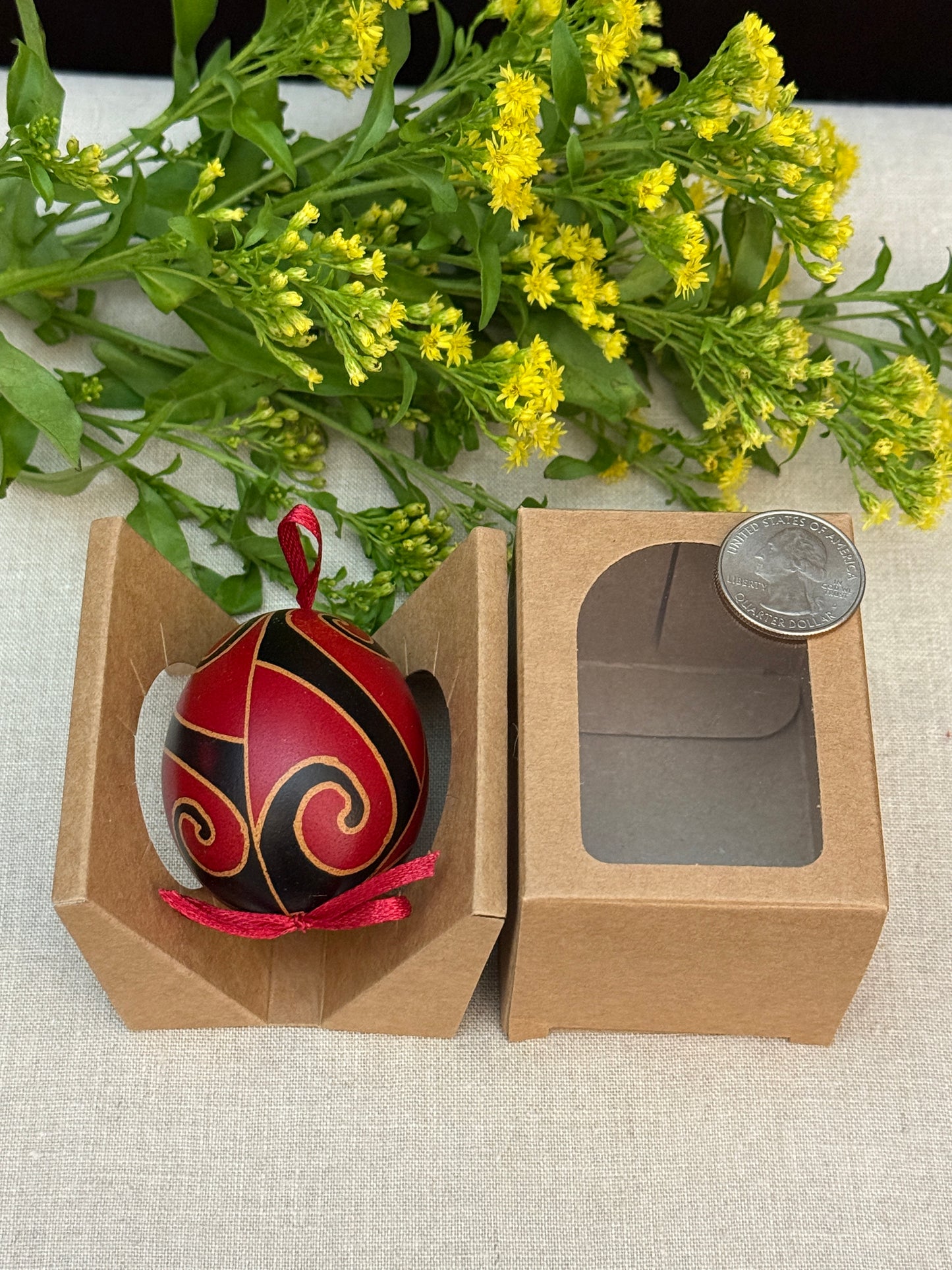 Hand-painted Ukrainian chicken Pysanka #12