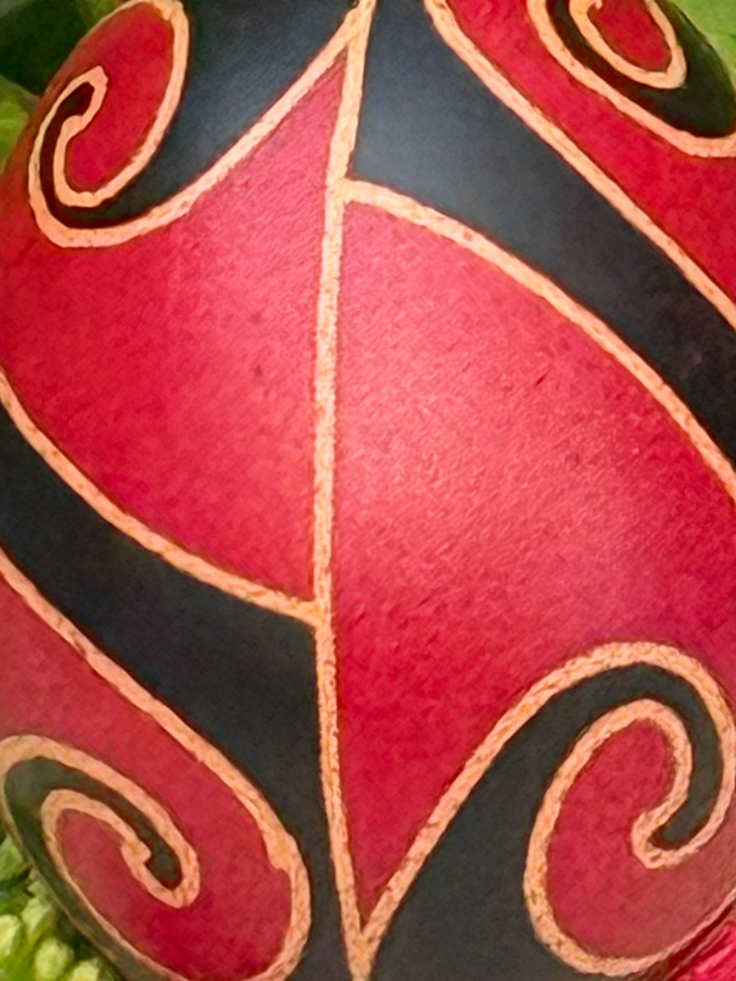 Hand-painted Ukrainian chicken Pysanka #12