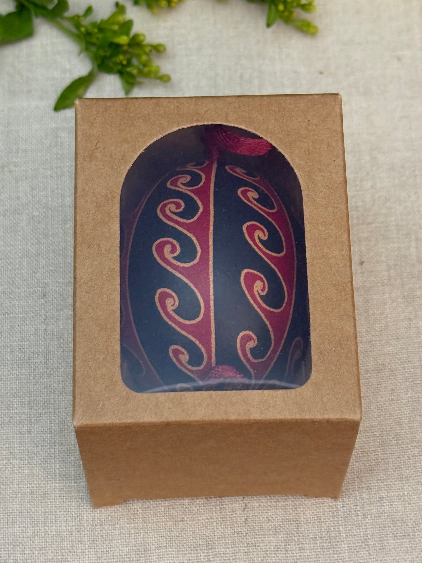 Hand-painted Ukrainian chicken Pysanka #10