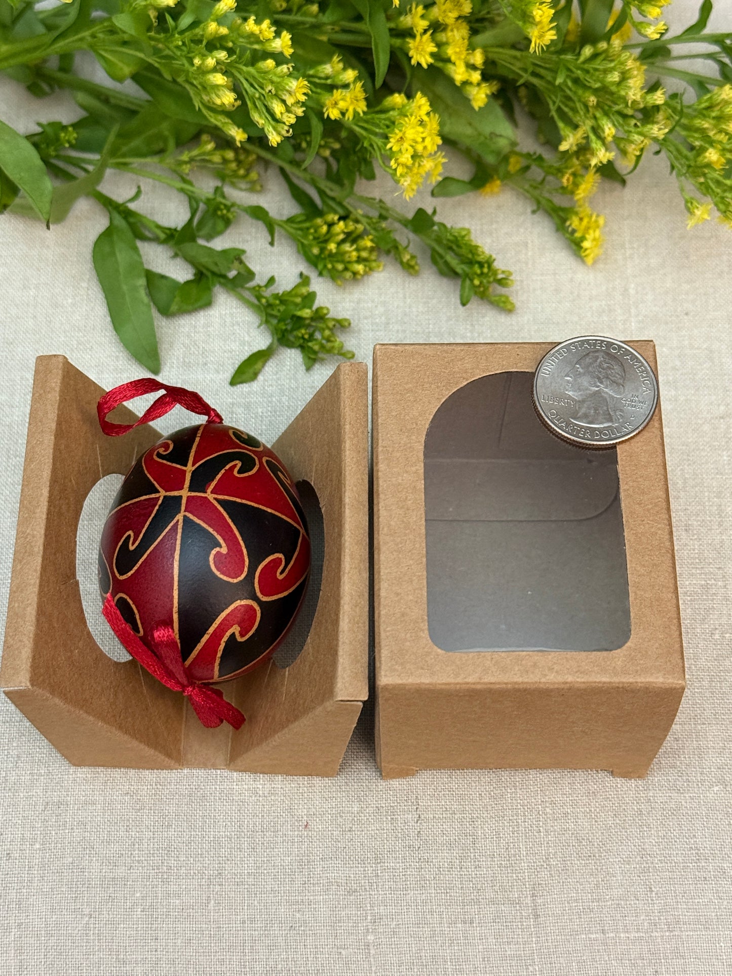 Hand-painted Ukrainian chicken Pysanka #27