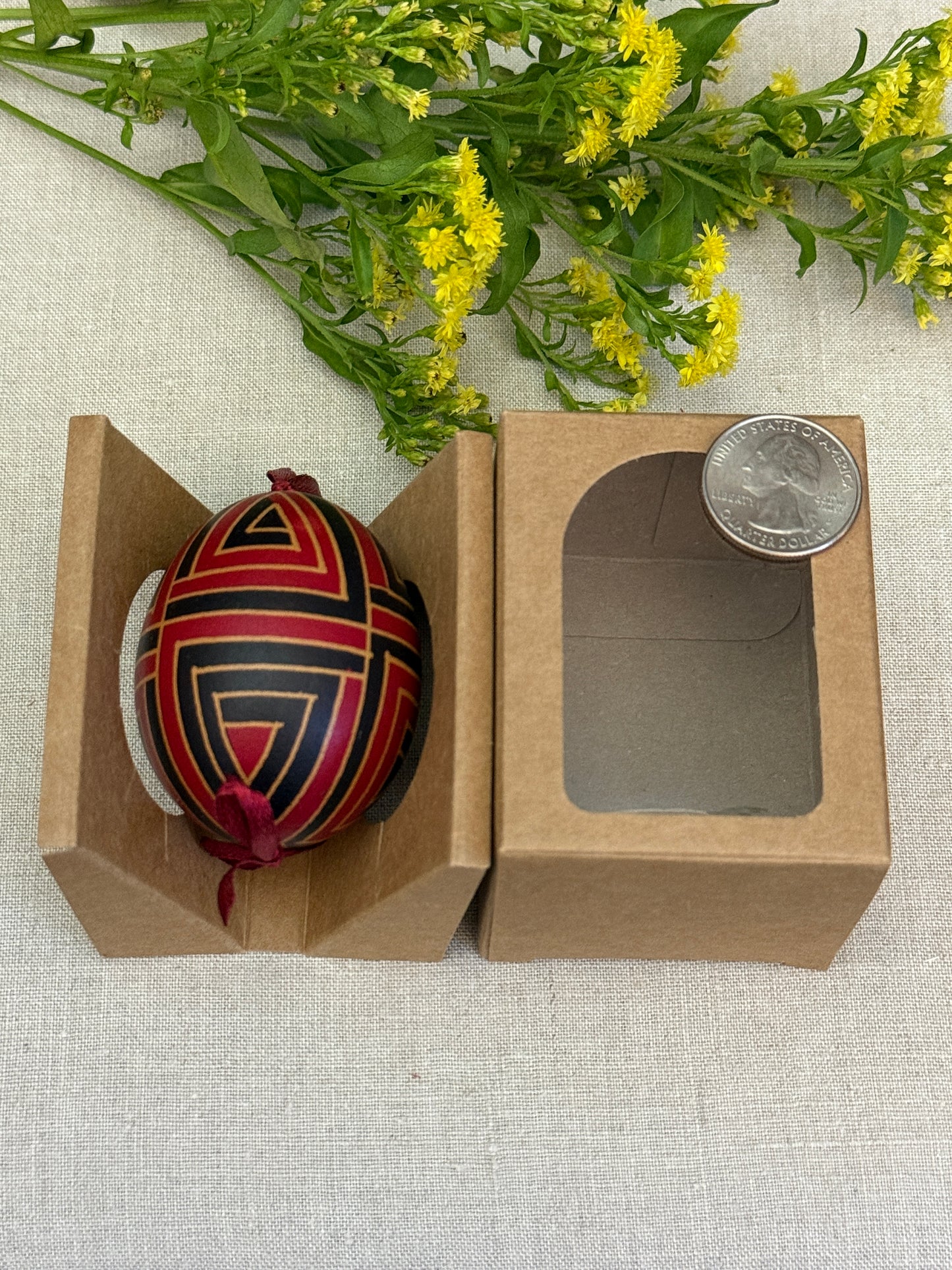 Hand-painted Ukrainian chicken Pysanka #25