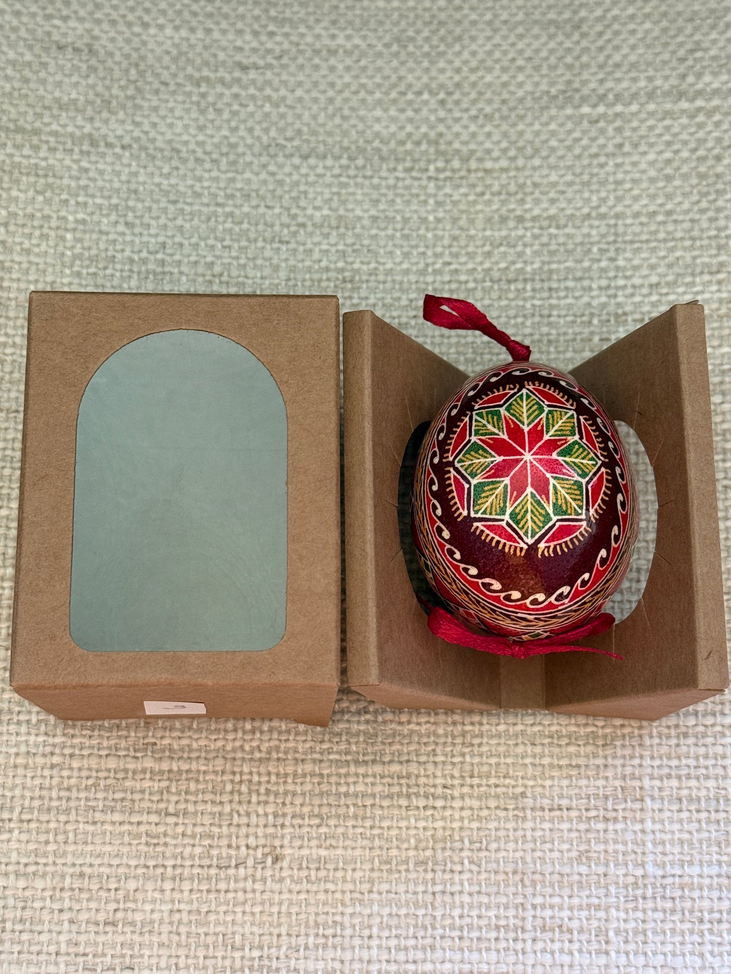 Hand-painted Ukrainian chicken Pysanka #3