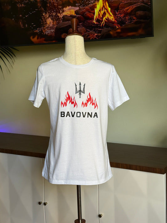 T-shirt White Bavovna