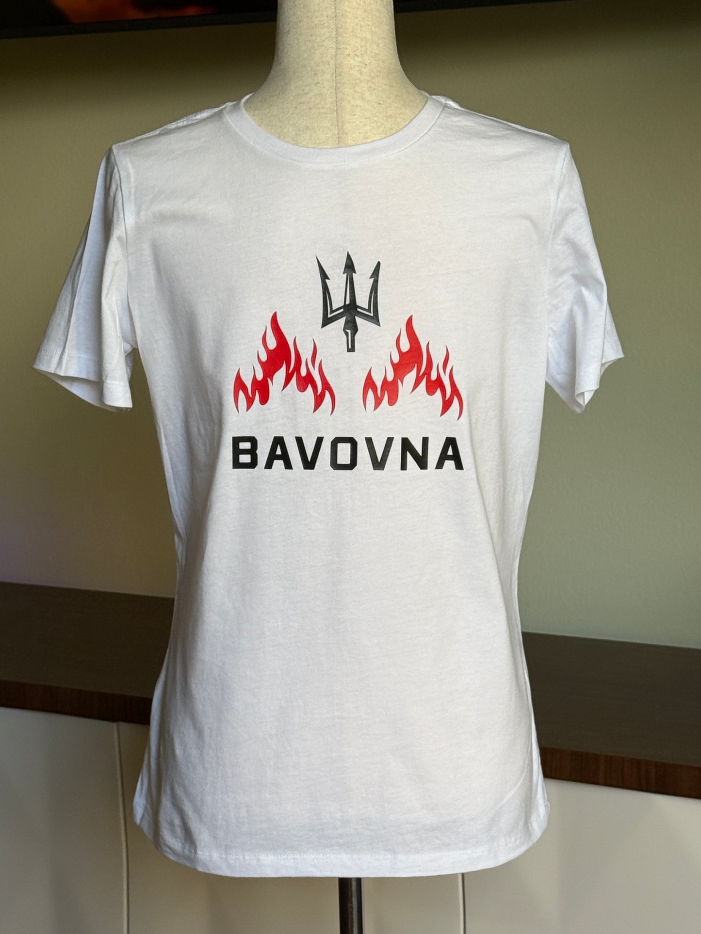 T-shirt White Bavovna
