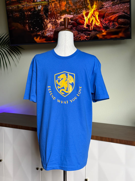 T-shirt Blue Dragon Defend
