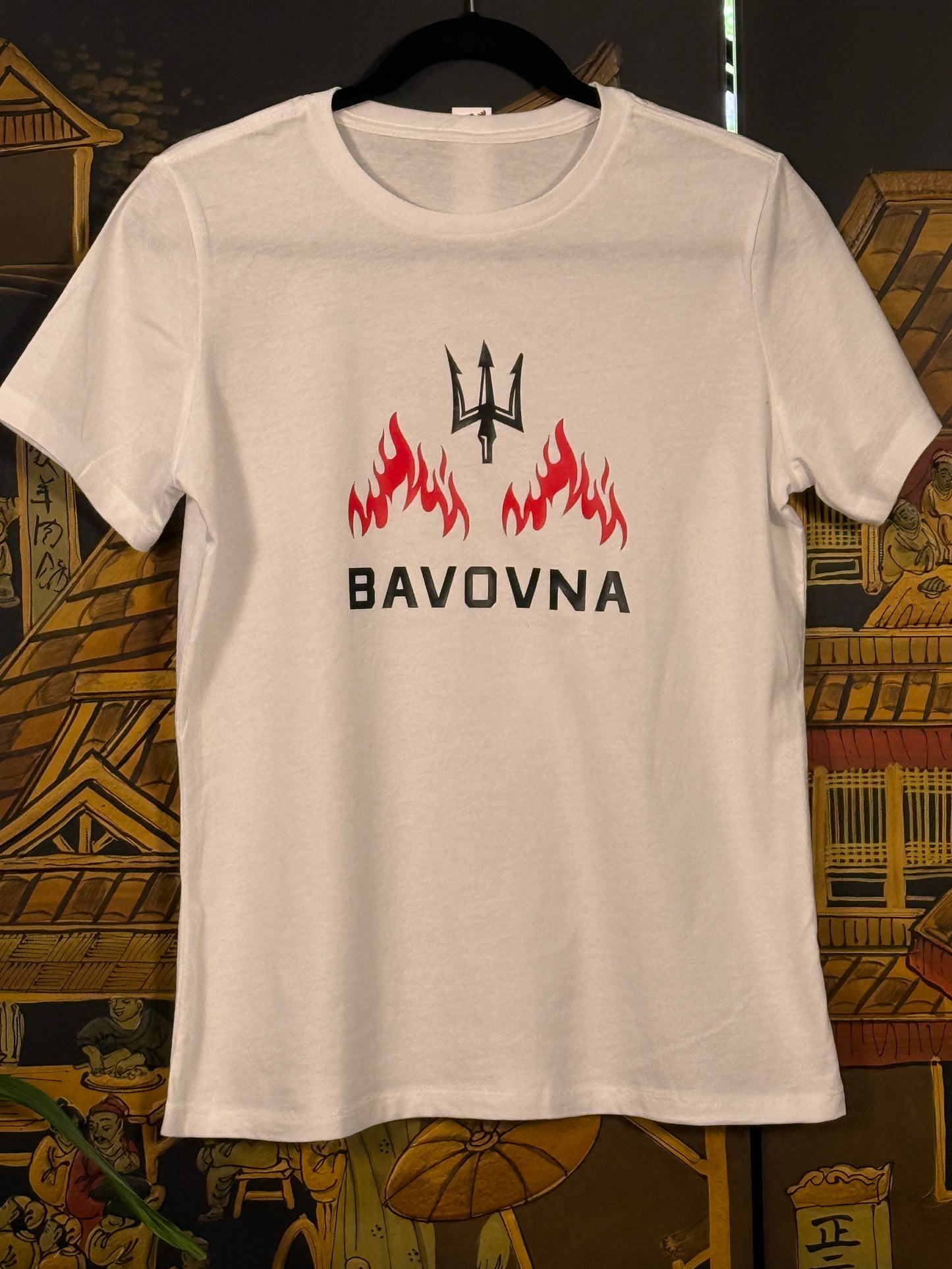 T-shirt White Bavovna