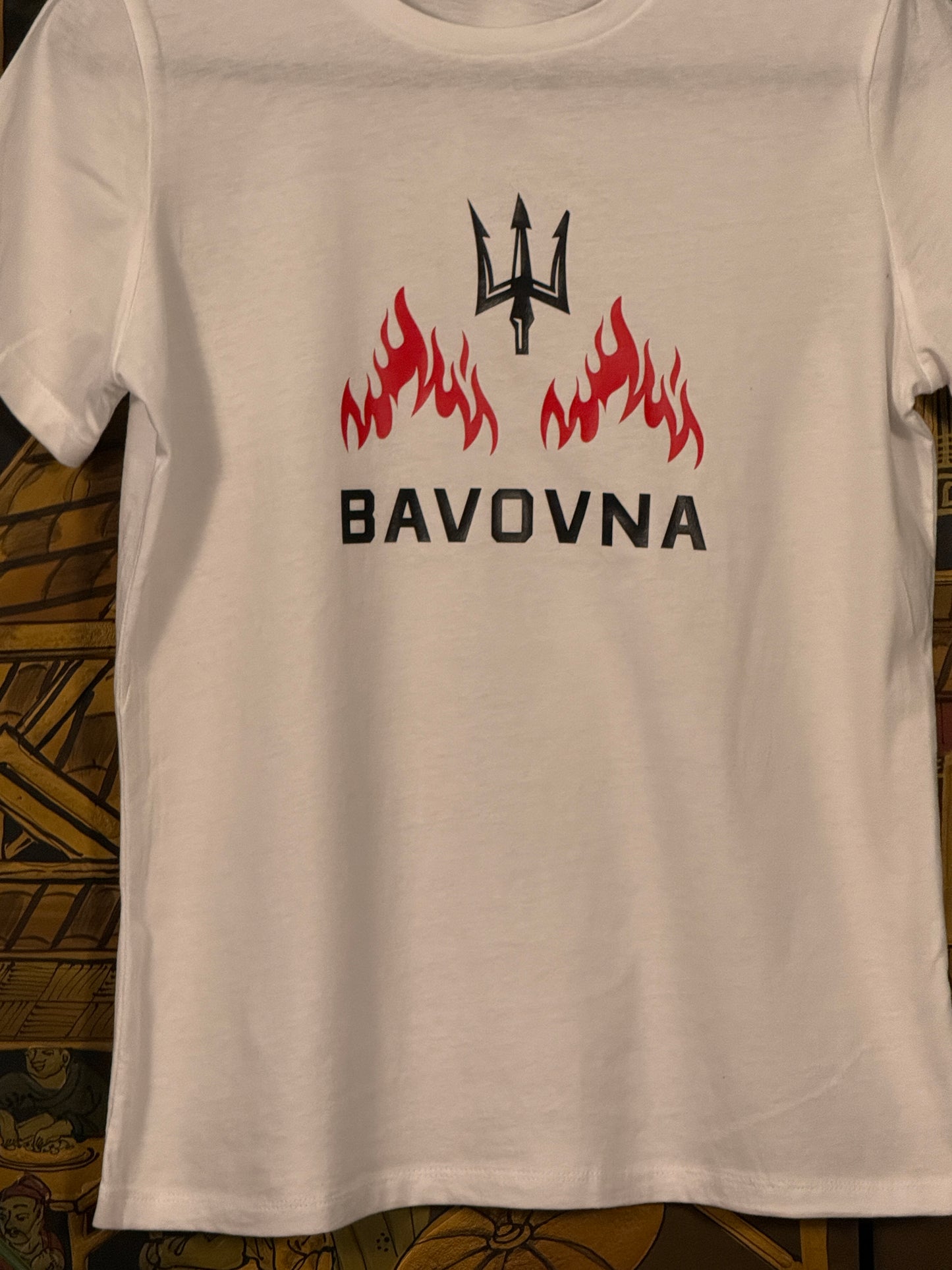 T-shirt White Bavovna