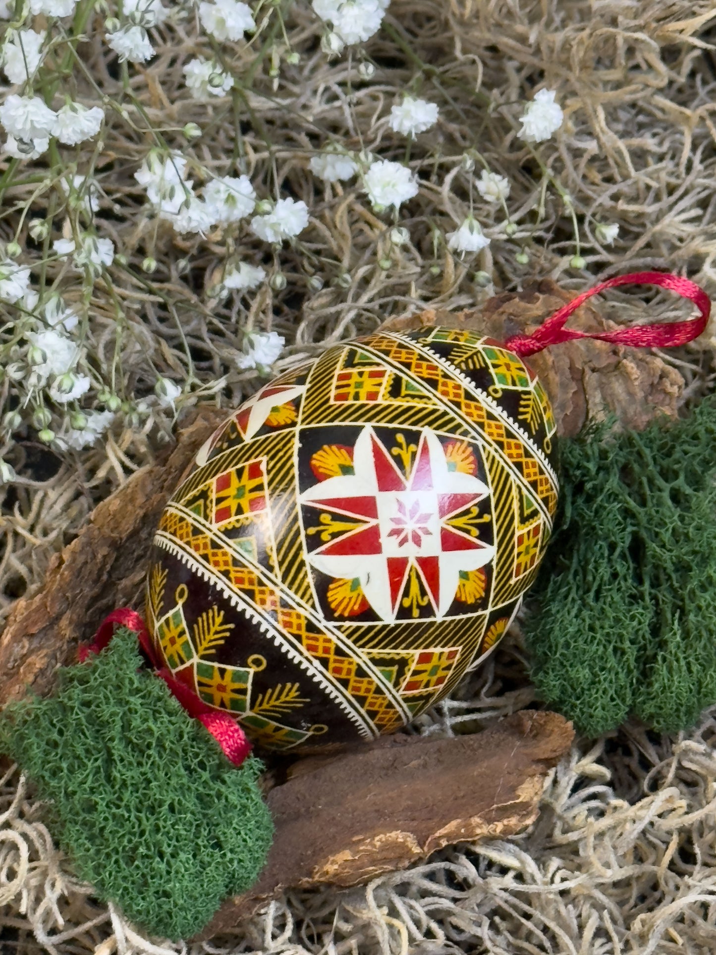 Museum-Quality Goose Egg Pysanka - Hand-Painted Ukrainian Easter Egg #11