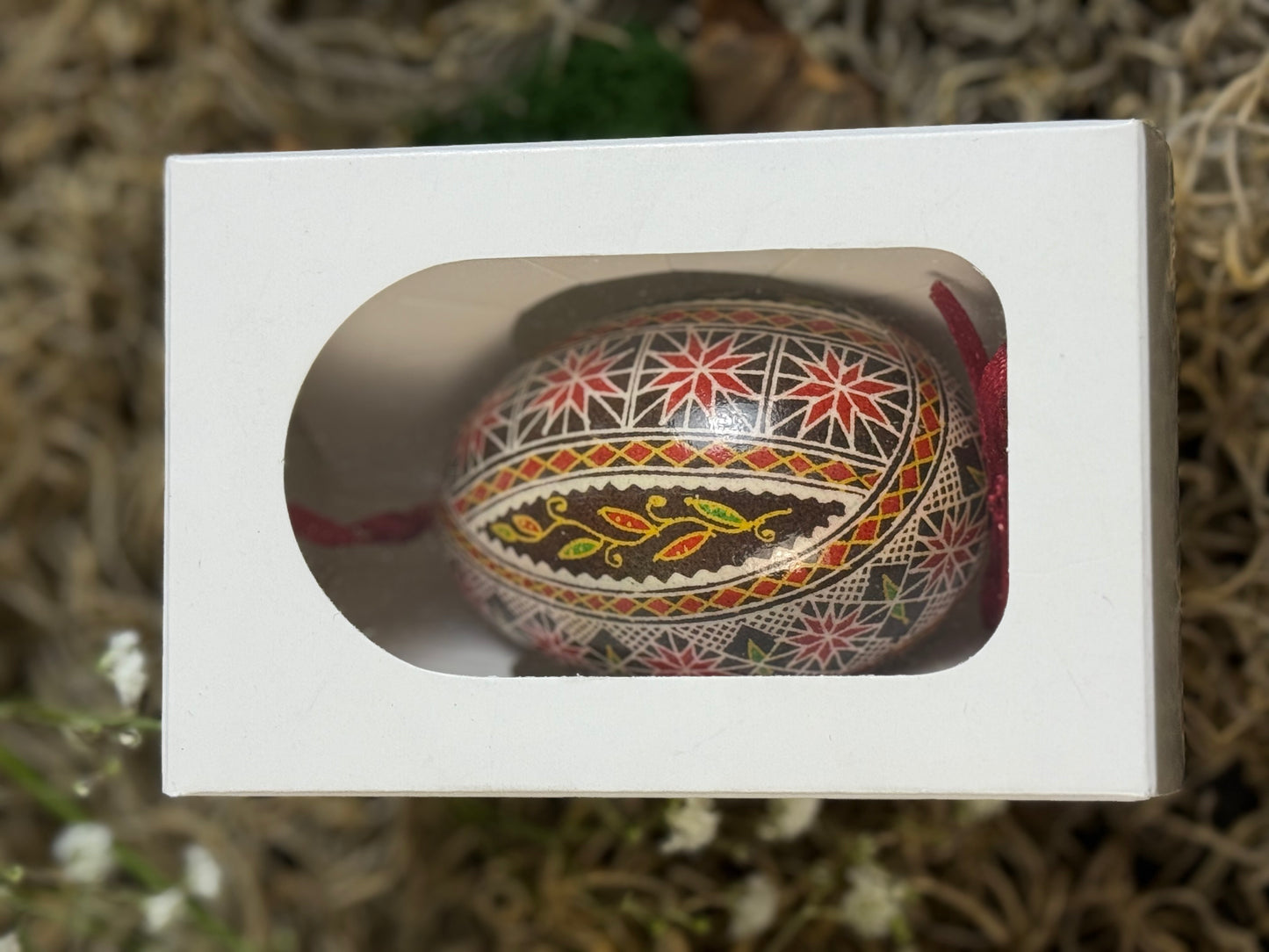 Museum-Quality Goose Egg Pysanka - Hand-Painted Ukrainian Easter Egg # 7