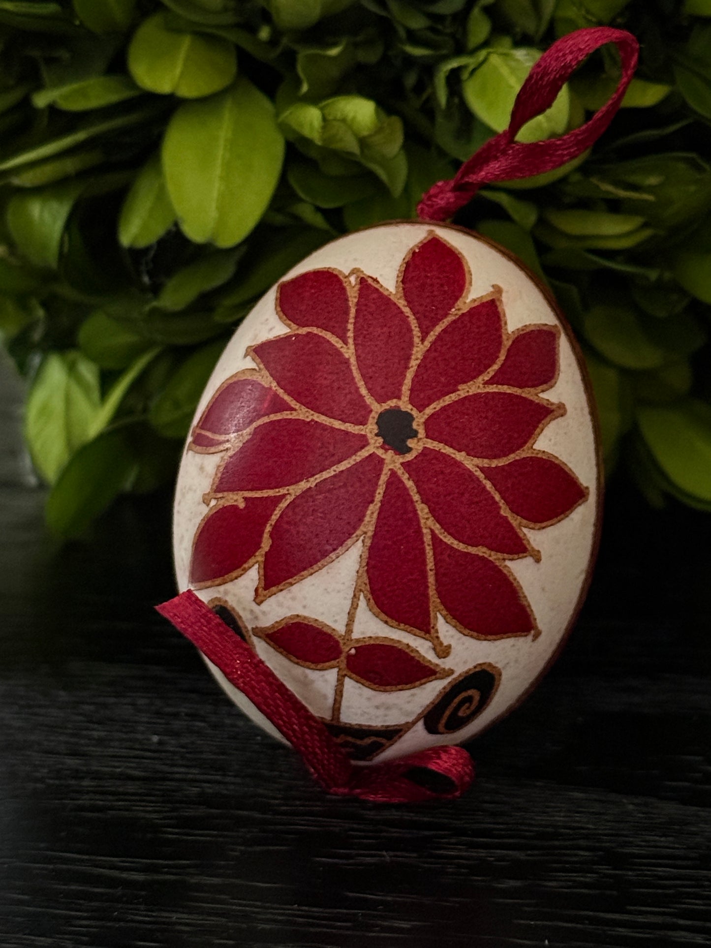 Hand-painted Ukrainian chicken Pysanka #11