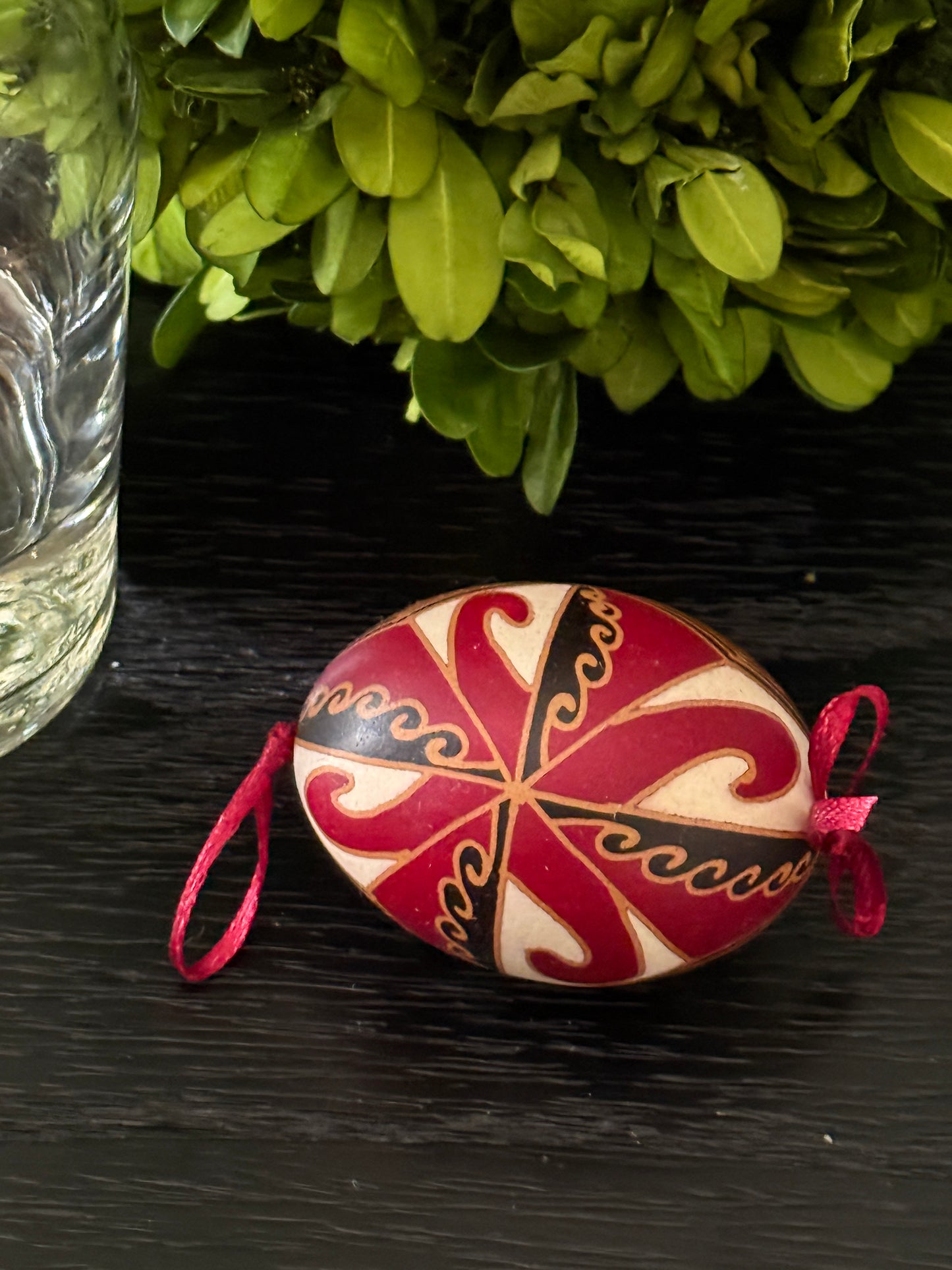 Hand-painted Ukrainian chicken Pysanka #20