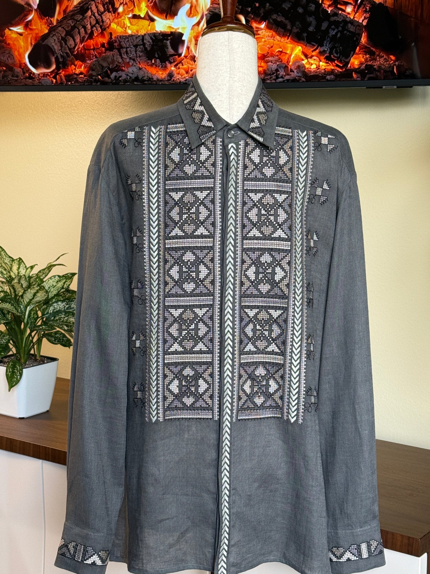Men's embroidery shirt #1