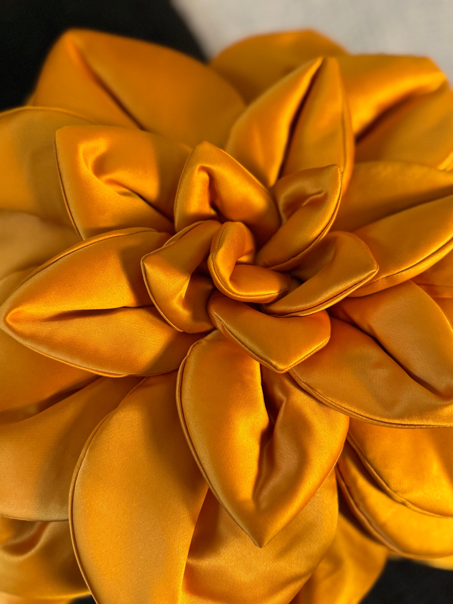 Orange Flower Pillow #1