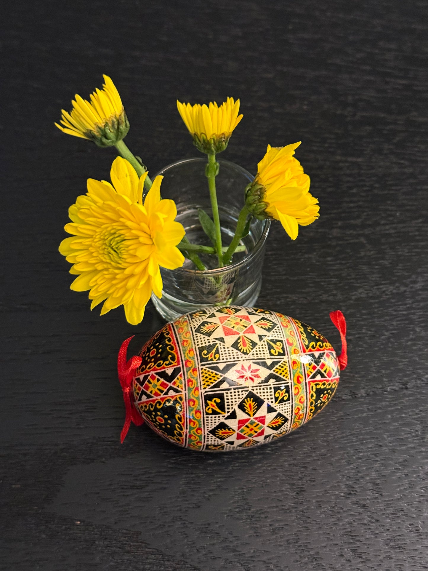 Museum-Quality Goose Egg Pysanka - Hand-Painted Ukrainian Easter Egg # 3
