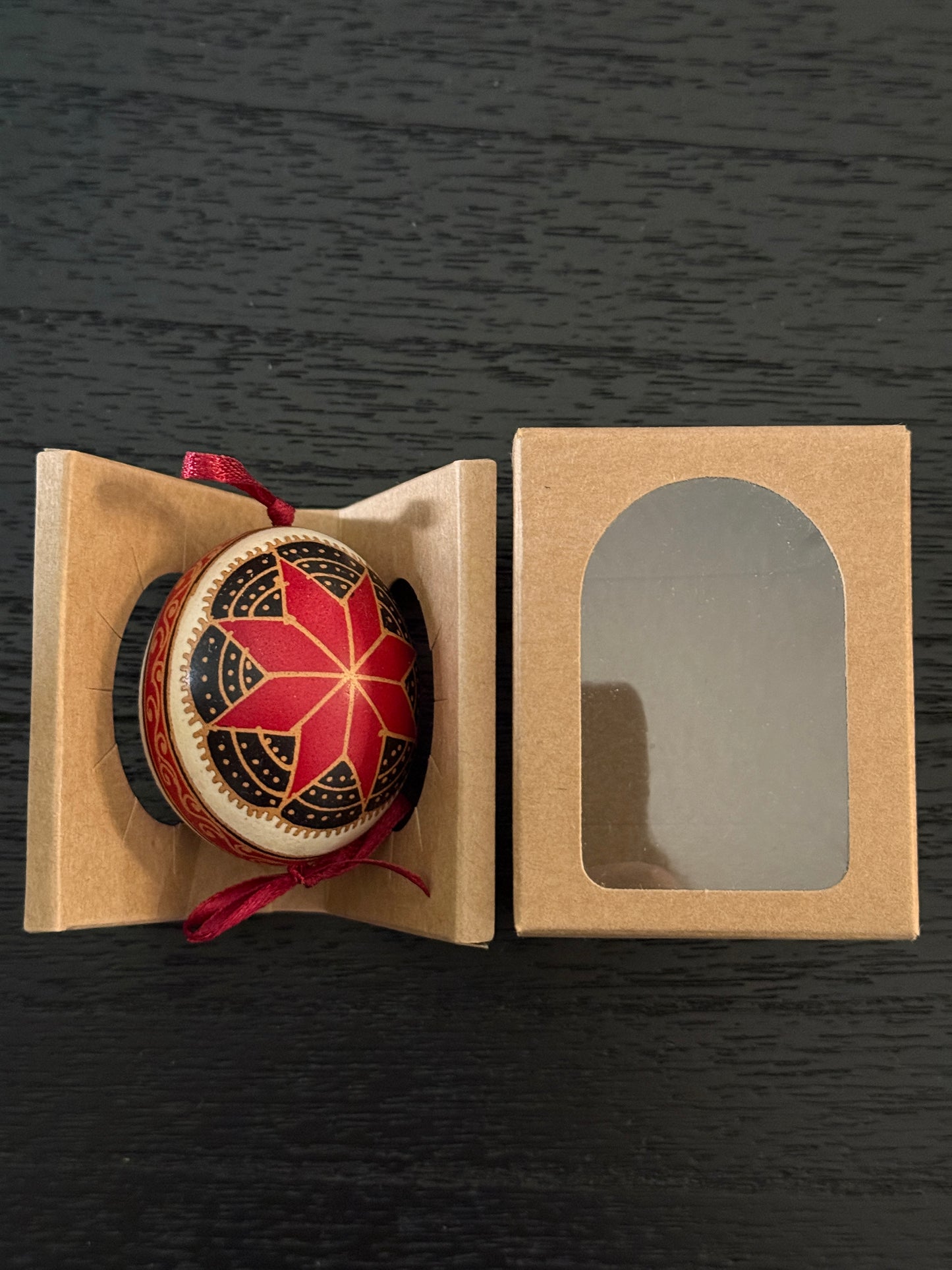 Hand-painted Ukrainian chicken Pysanka #14