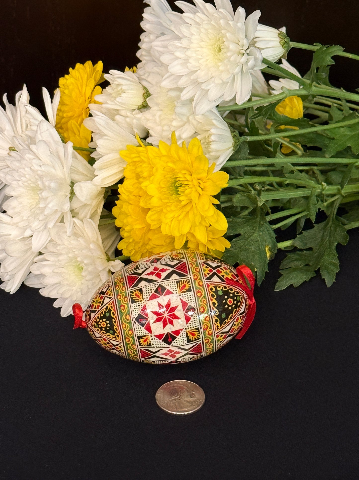 Museum-Quality Goose Egg Pysanka - Hand-Painted Ukrainian Easter Egg # 1