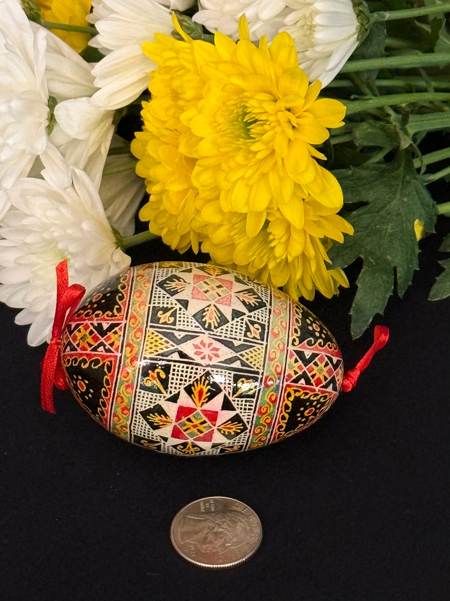 Museum-Quality Goose Egg Pysanka - Hand-Painted Ukrainian Easter Egg # 1